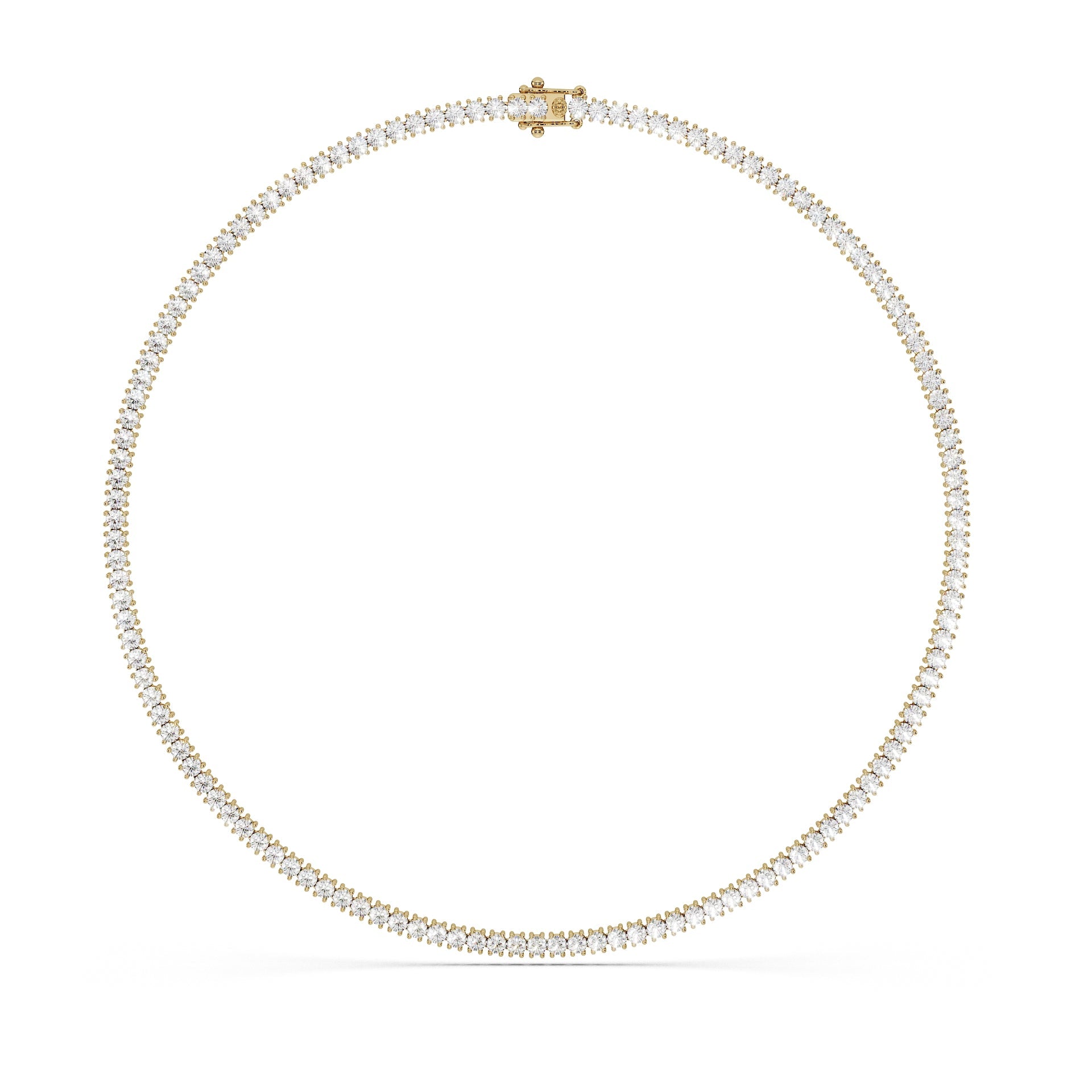 Delicate 11-Color 13ct Diamond Tennis Necklace