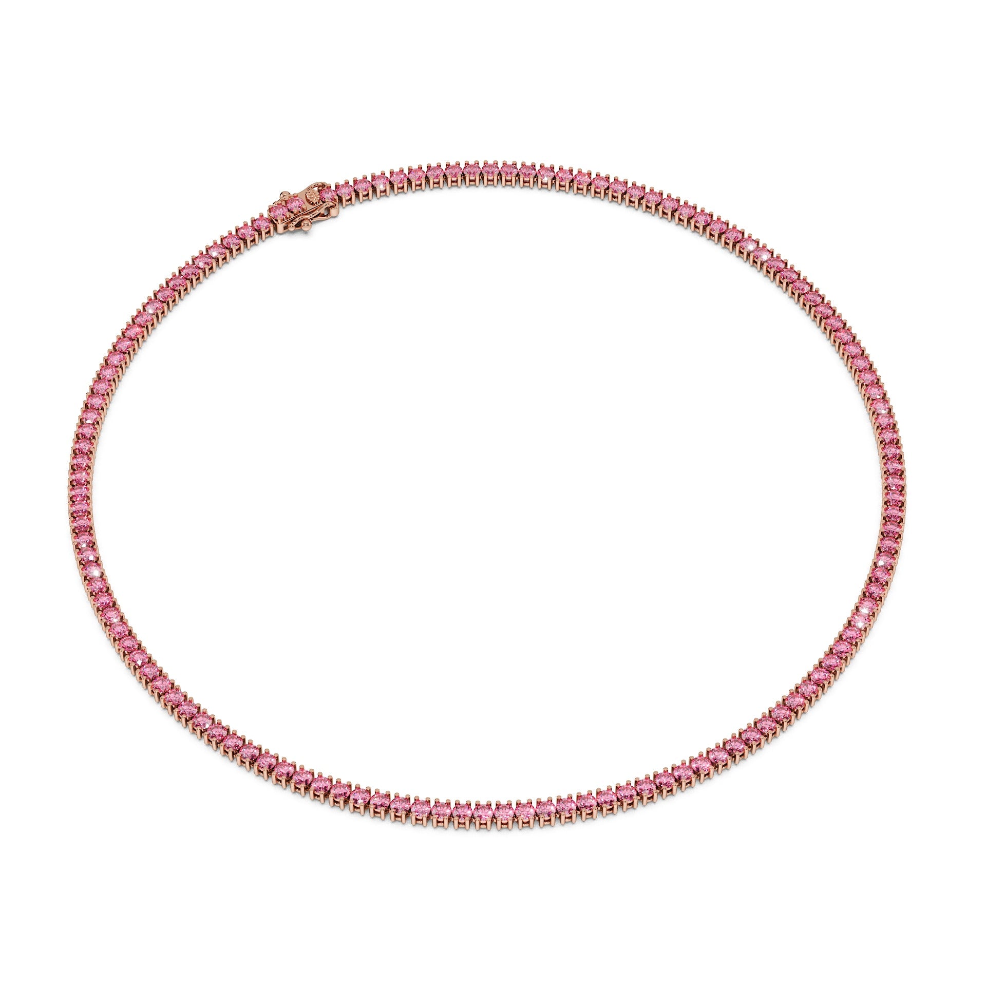 Delicate 11-Color 13ct Diamond Tennis Necklace