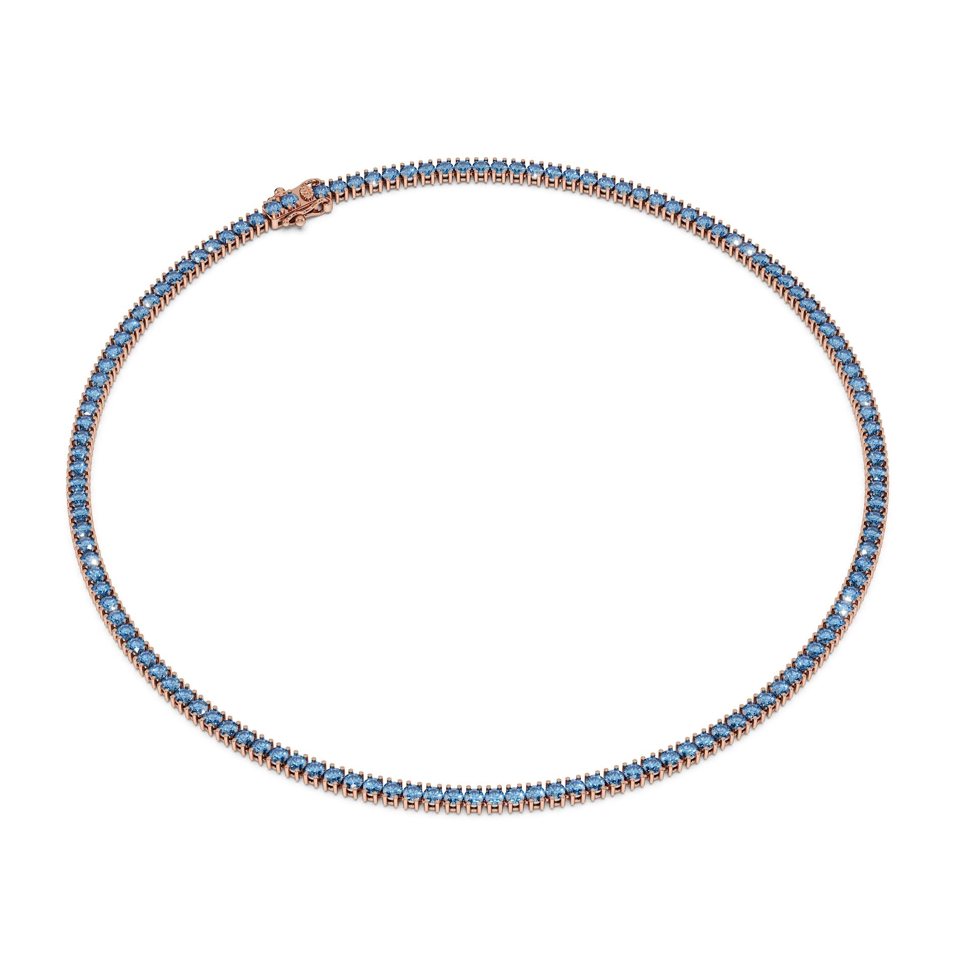 Delicate 11-Color 13ct Diamond Tennis Necklace