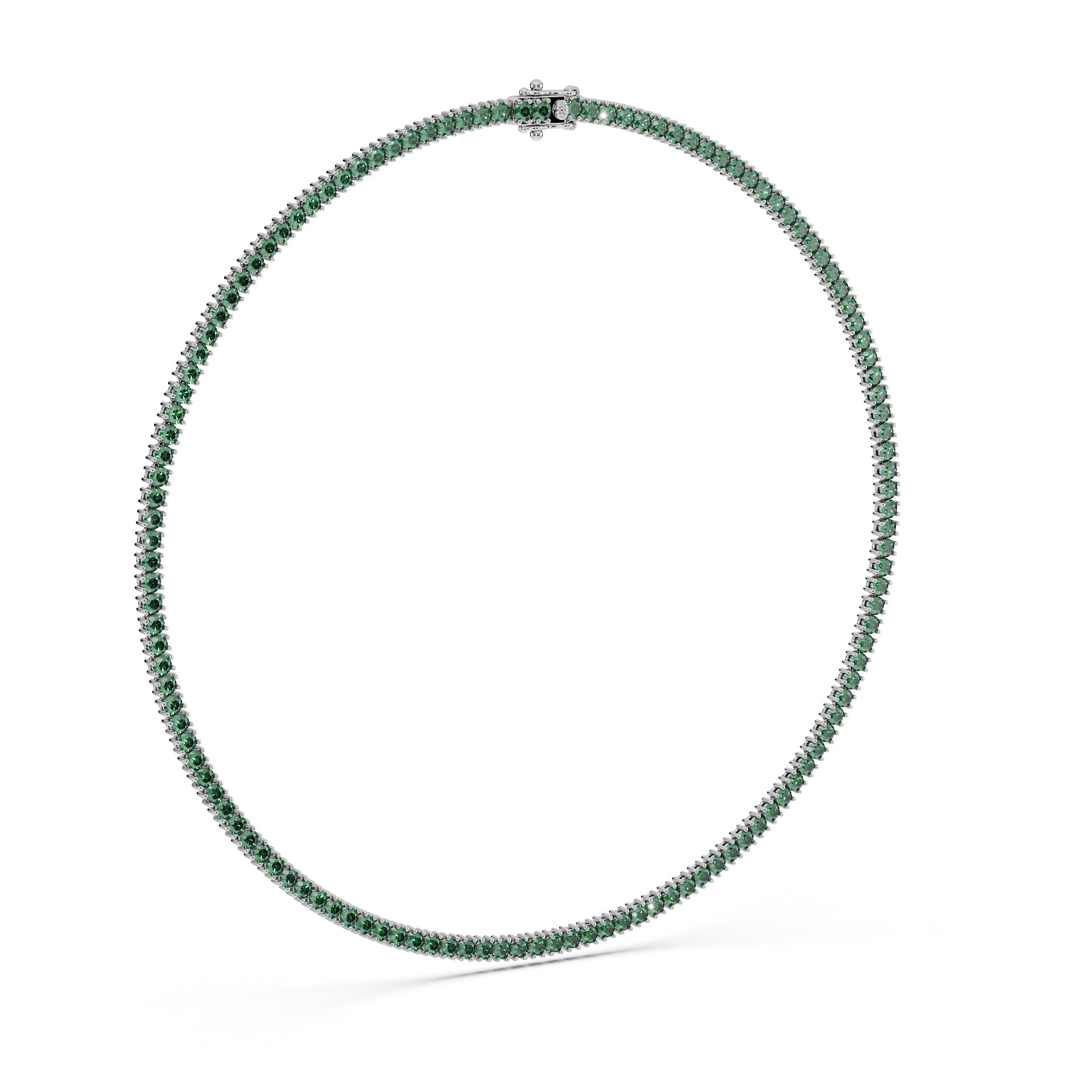 Delicate 11-Color 13ct Diamond Tennis Necklace