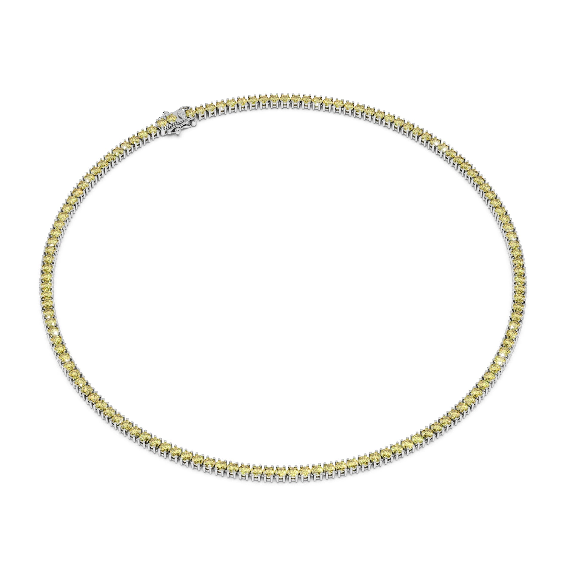 Delicate 11-Color 13ct Diamond Tennis Necklace