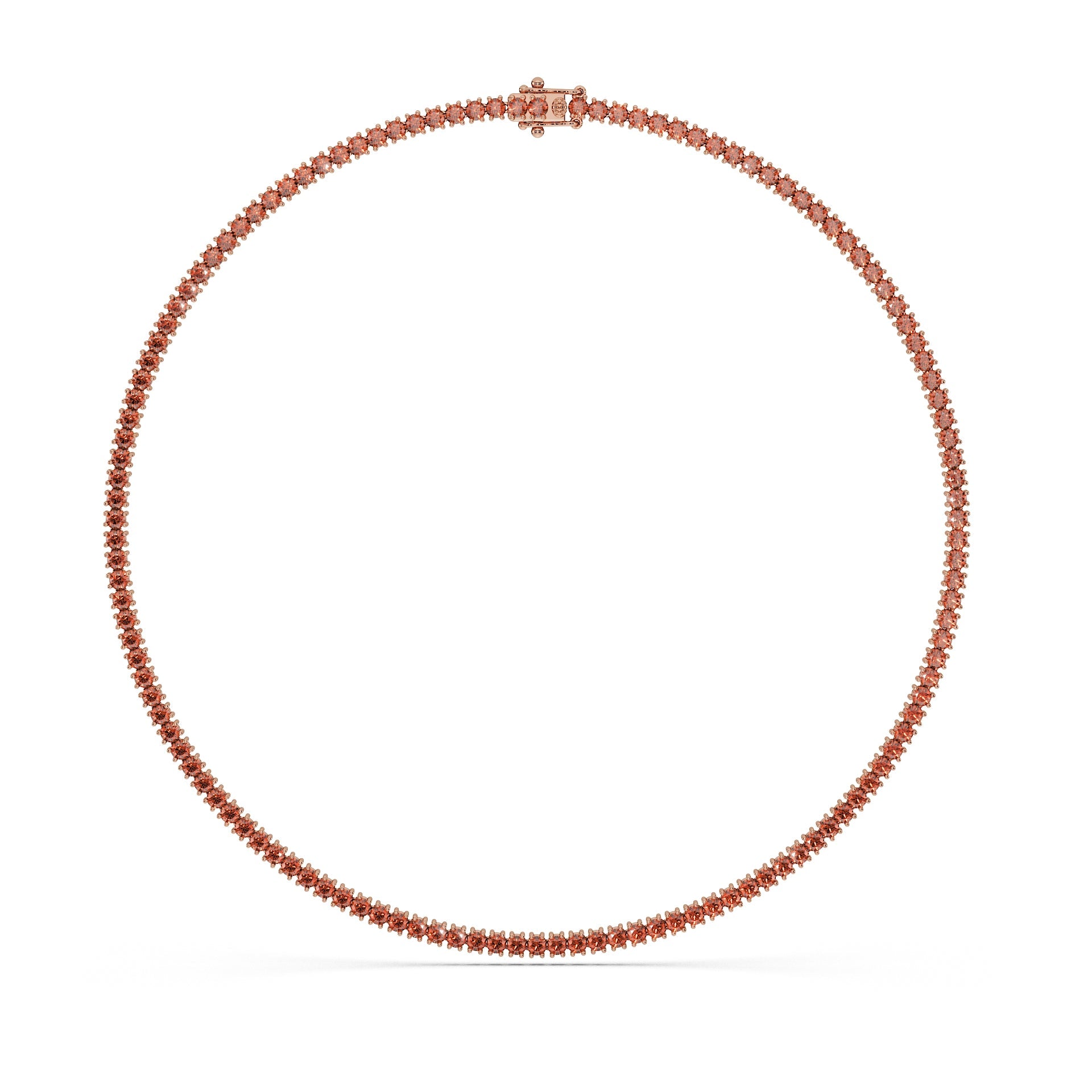 14K Rose gold_Cherry Cognac Diamond