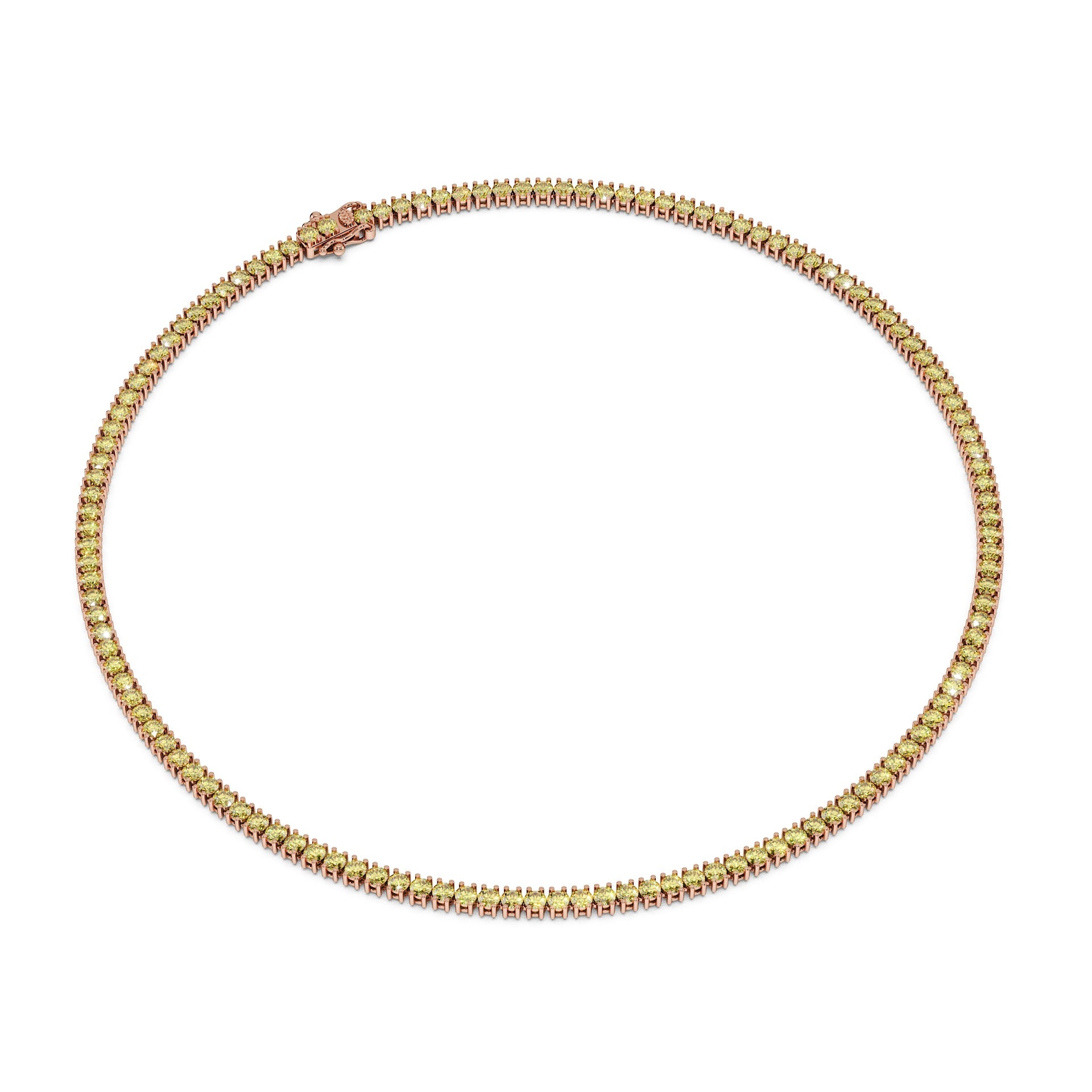 Delicate 11-Color 13ct Diamond Tennis Necklace