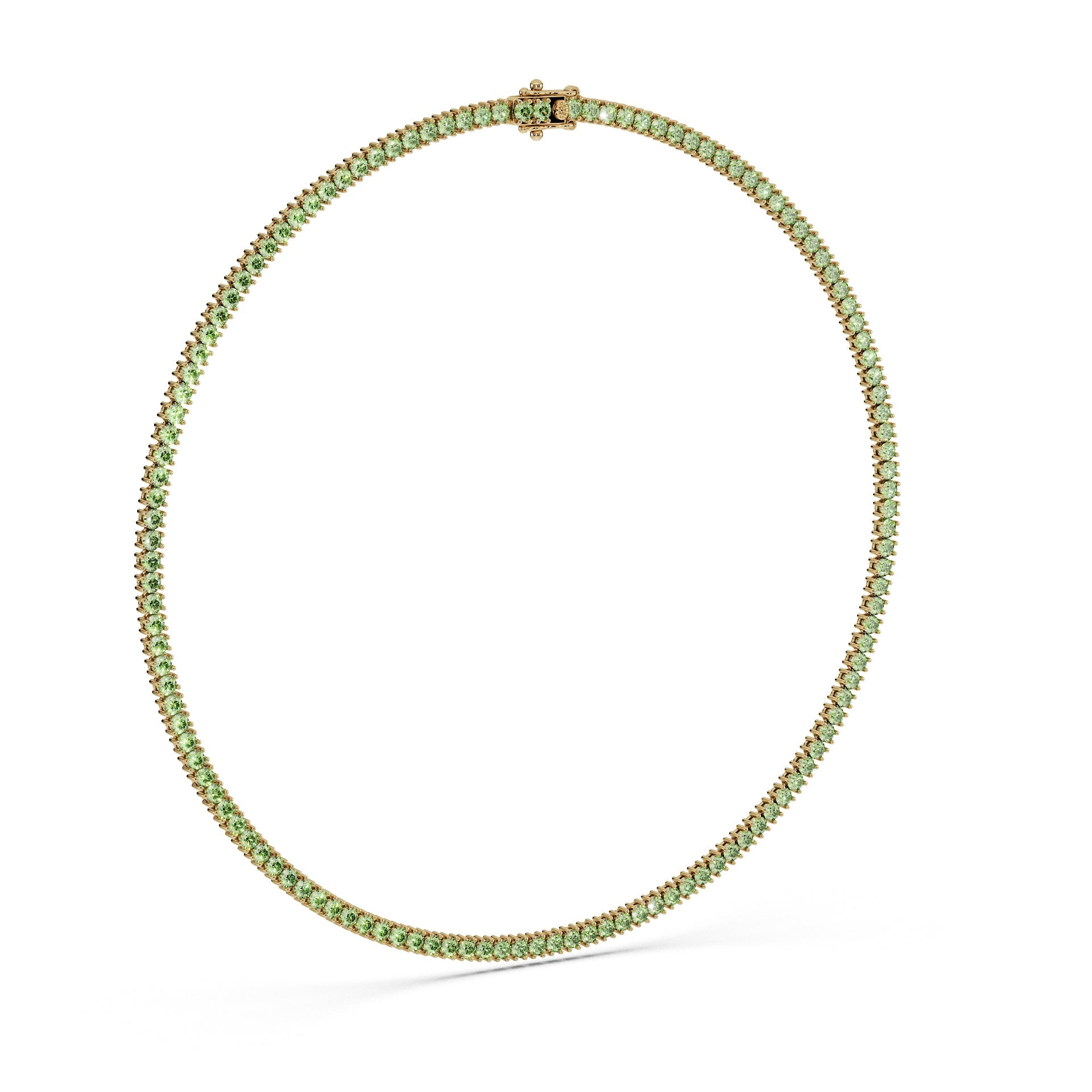 Delicate 11-Color 13ct Diamond Tennis Necklace