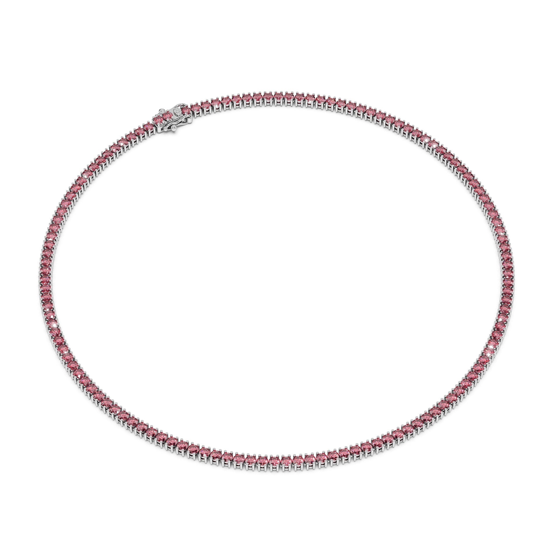 Delicate 11-Color 13ct Diamond Tennis Necklace
