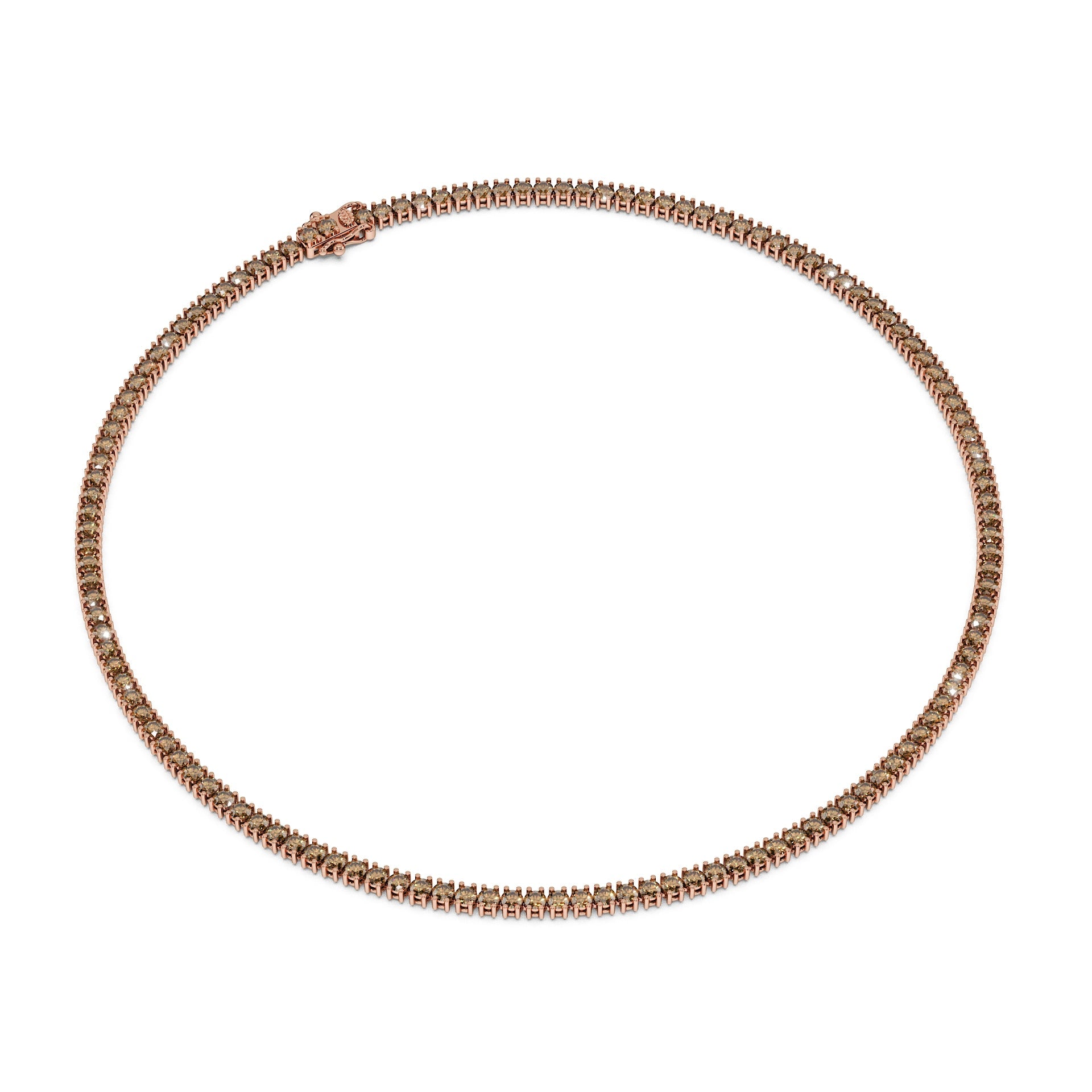 Delicate 11-Color 13ct Diamond Tennis Necklace