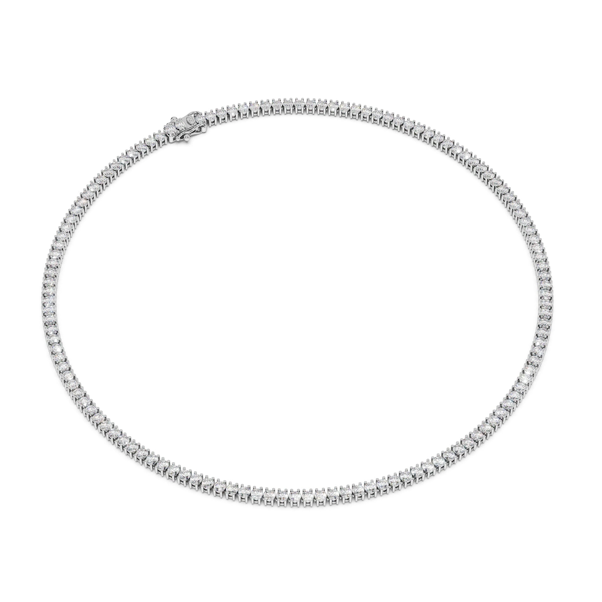 Delicate 11-Color 13ct Diamond Tennis Necklace
