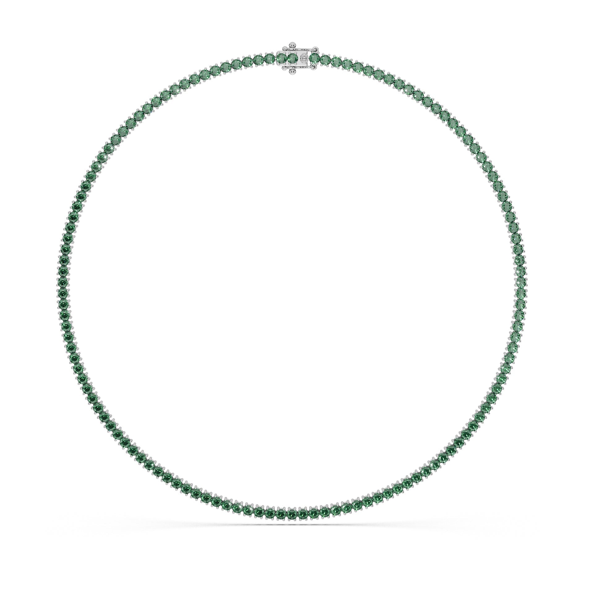 14K White gold_Royal Green Diamond