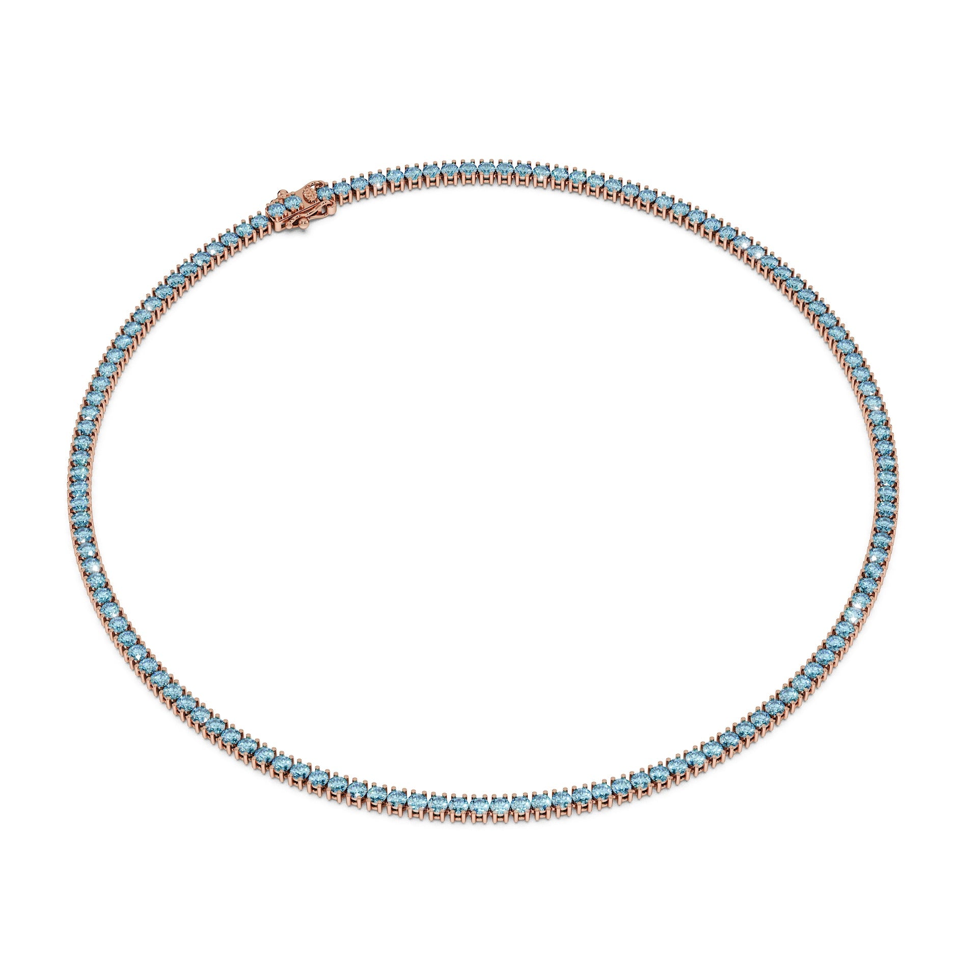 Delicate 11-Color 13ct Diamond Tennis Necklace