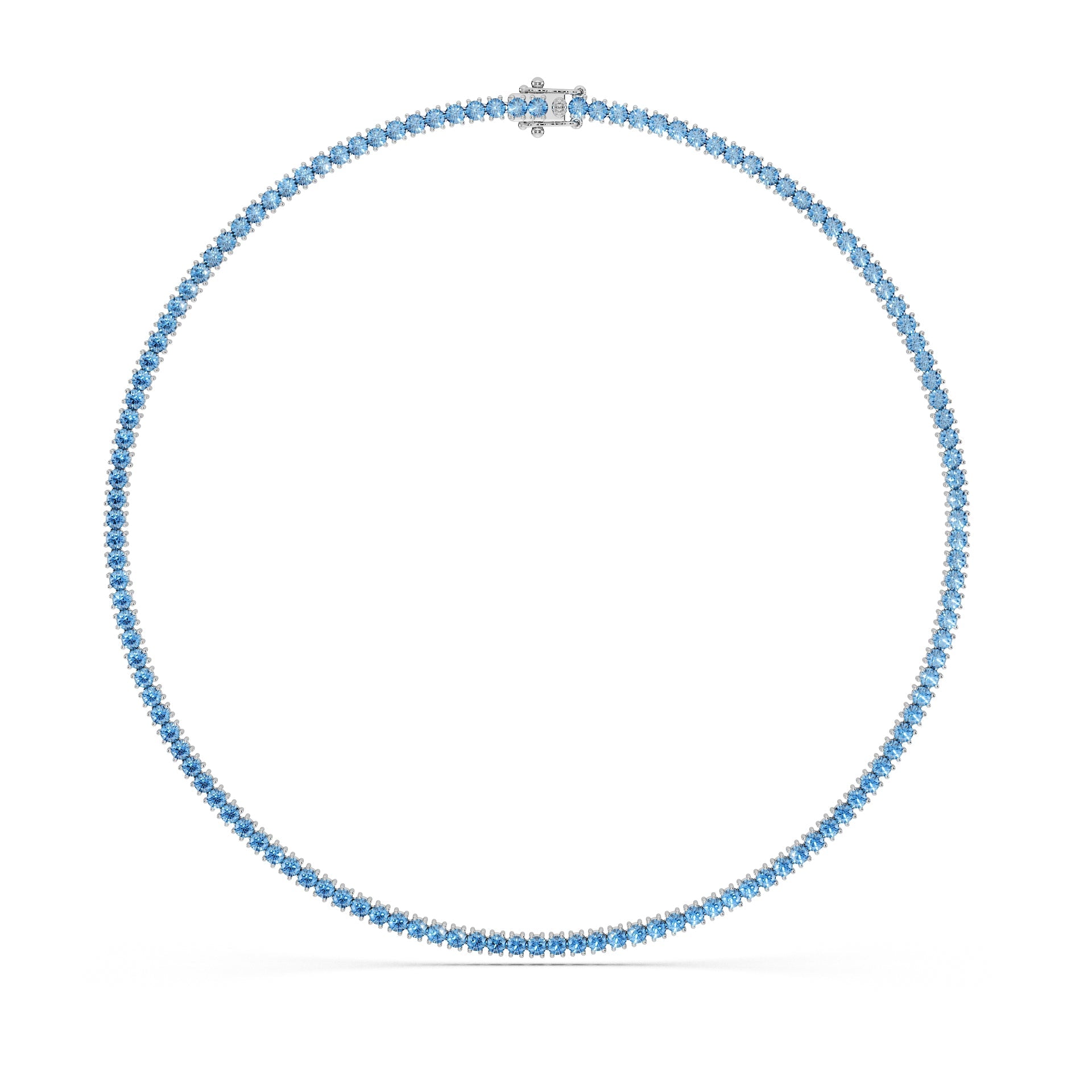 14K White gold_Royal Blue Diamond