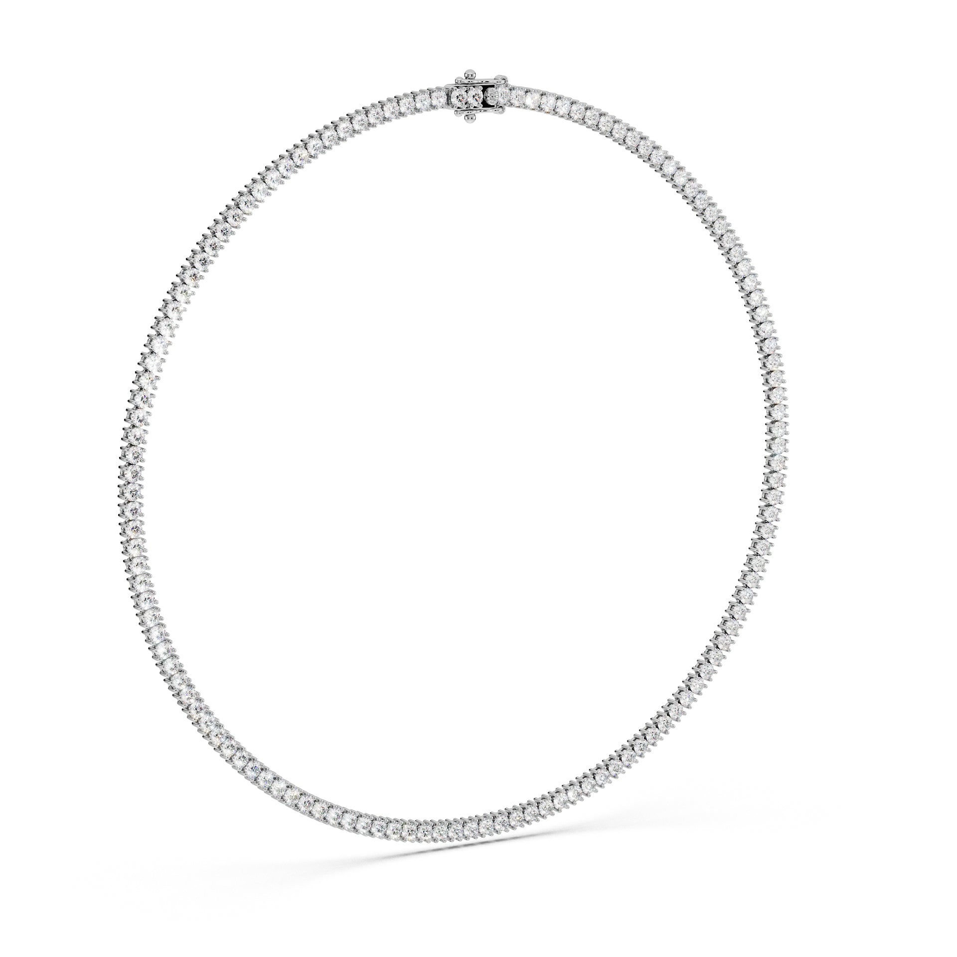 Delicate 11-Color 13ct Diamond Tennis Necklace