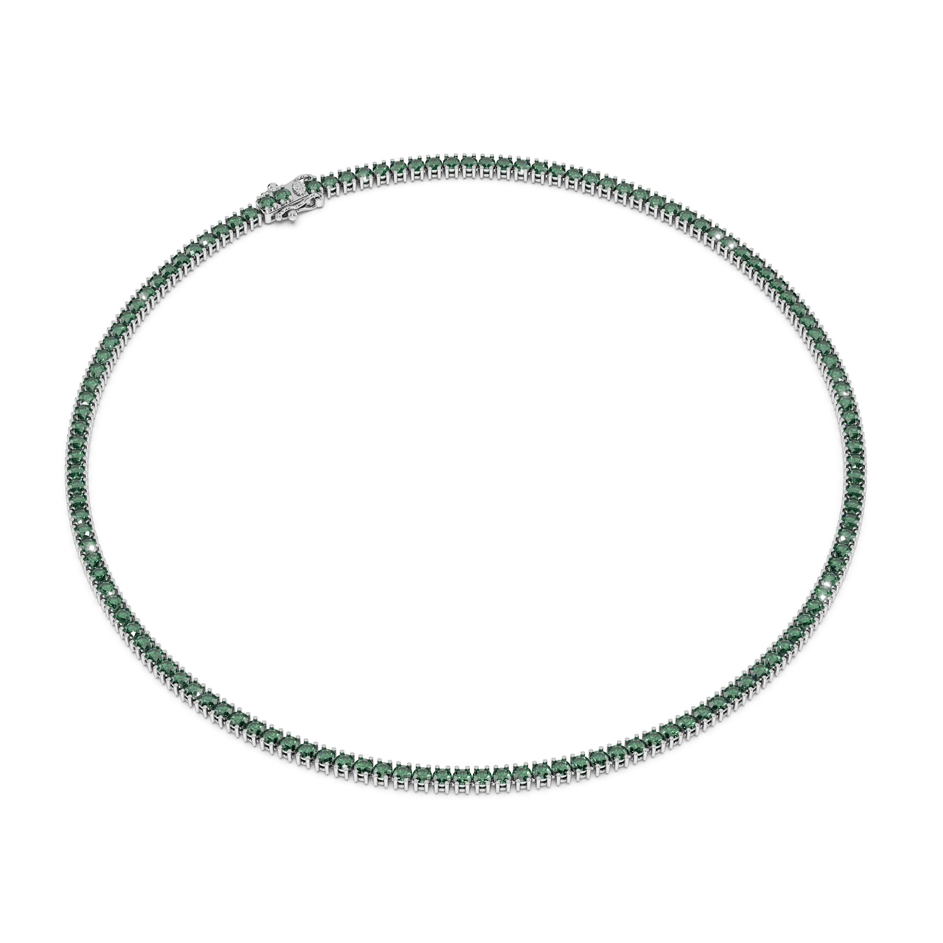 Delicate 11-Color 13ct Diamond Tennis Necklace