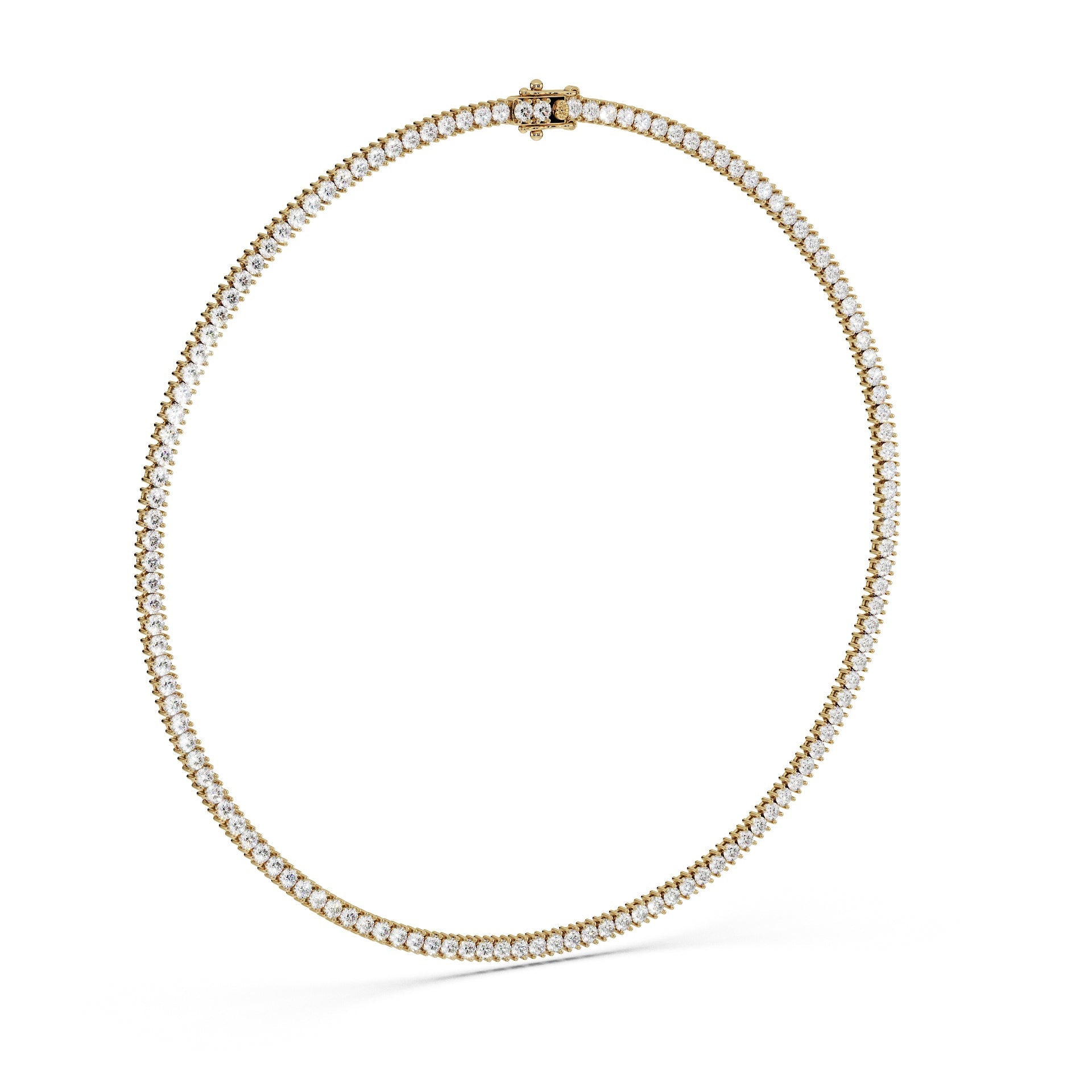 Delicate 11-Color 13ct Diamond Tennis Necklace