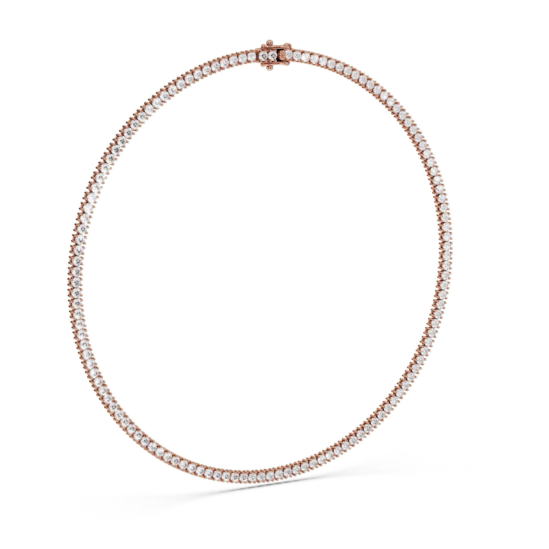 Delicate 11-Color 13ct Diamond Tennis Necklace