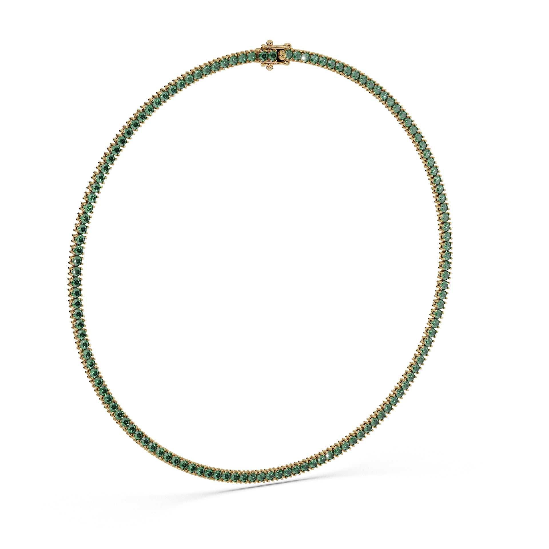 Delicate 11-Color 13ct Diamond Tennis Necklace