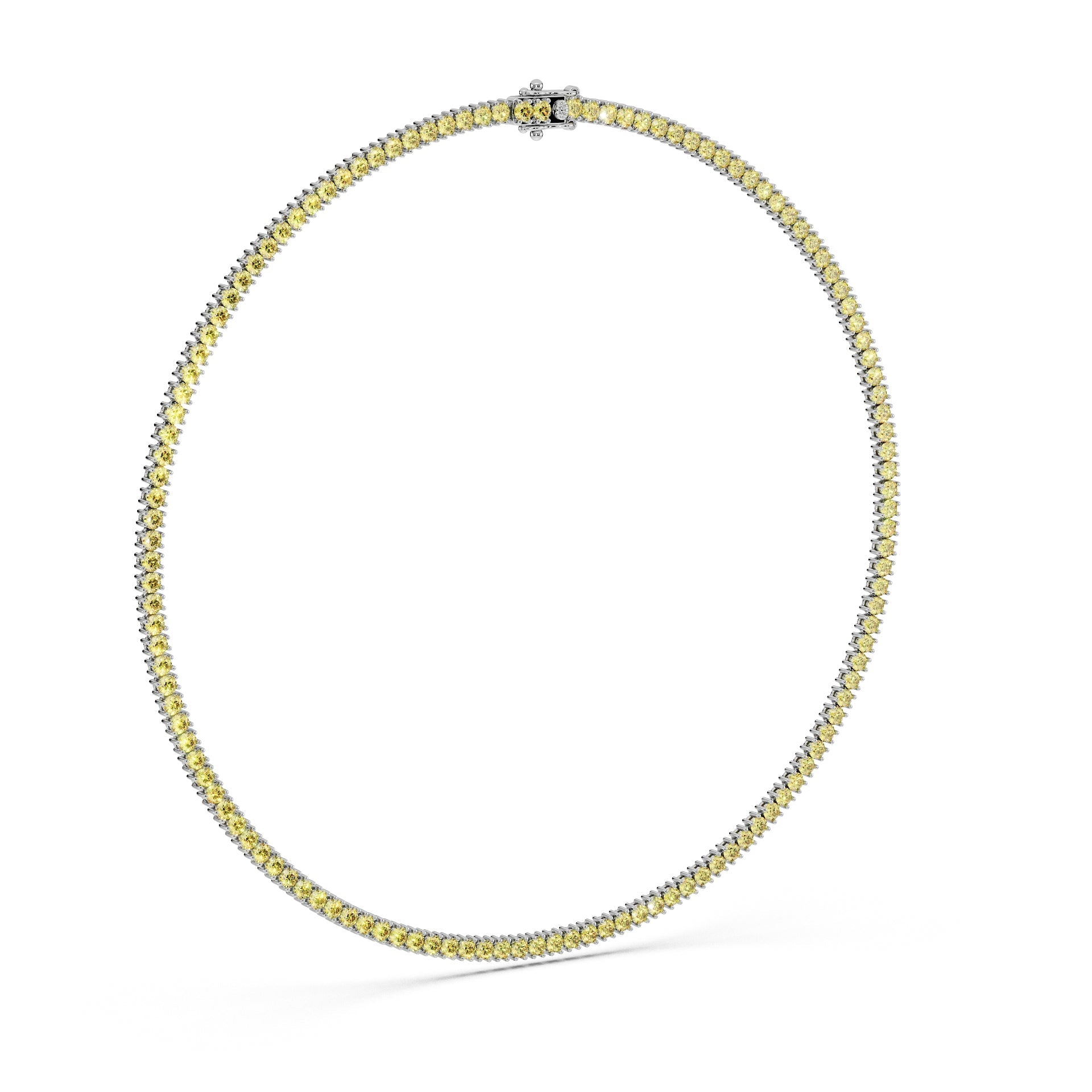 Delicate 11-Color 13ct Diamond Tennis Necklace