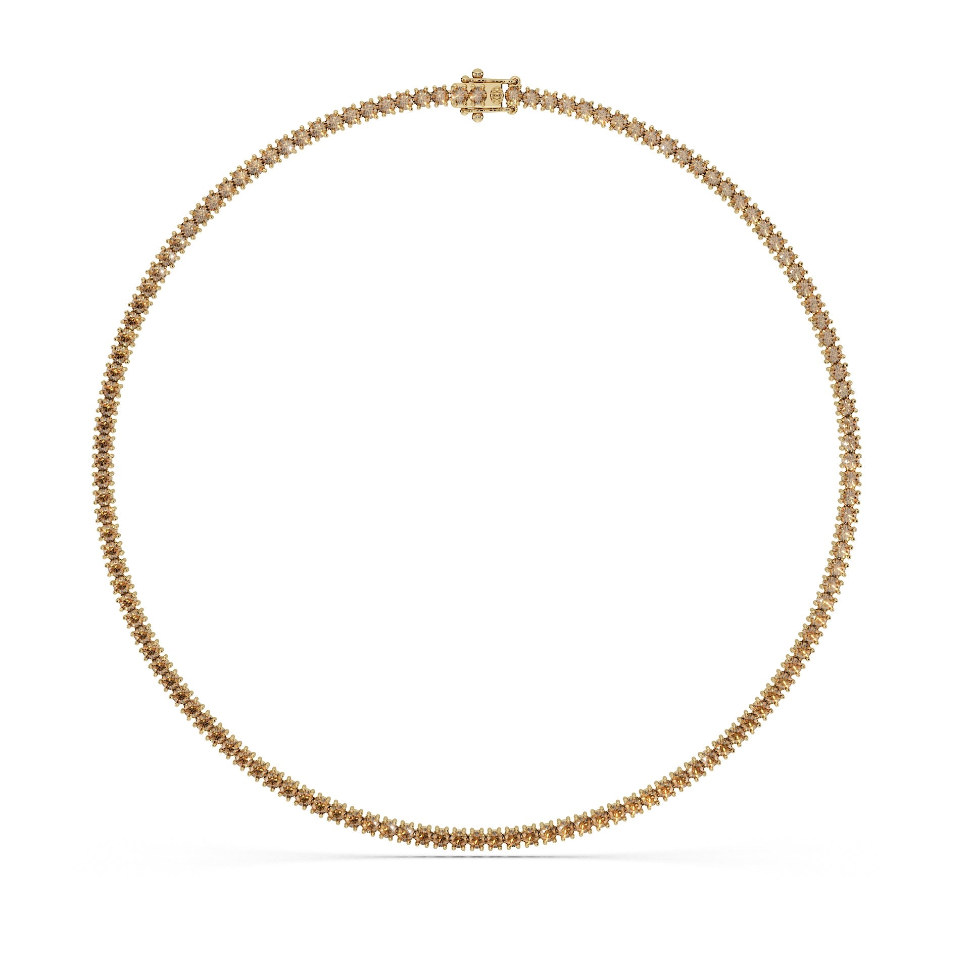 14K Yellow gold_Brown Diamond