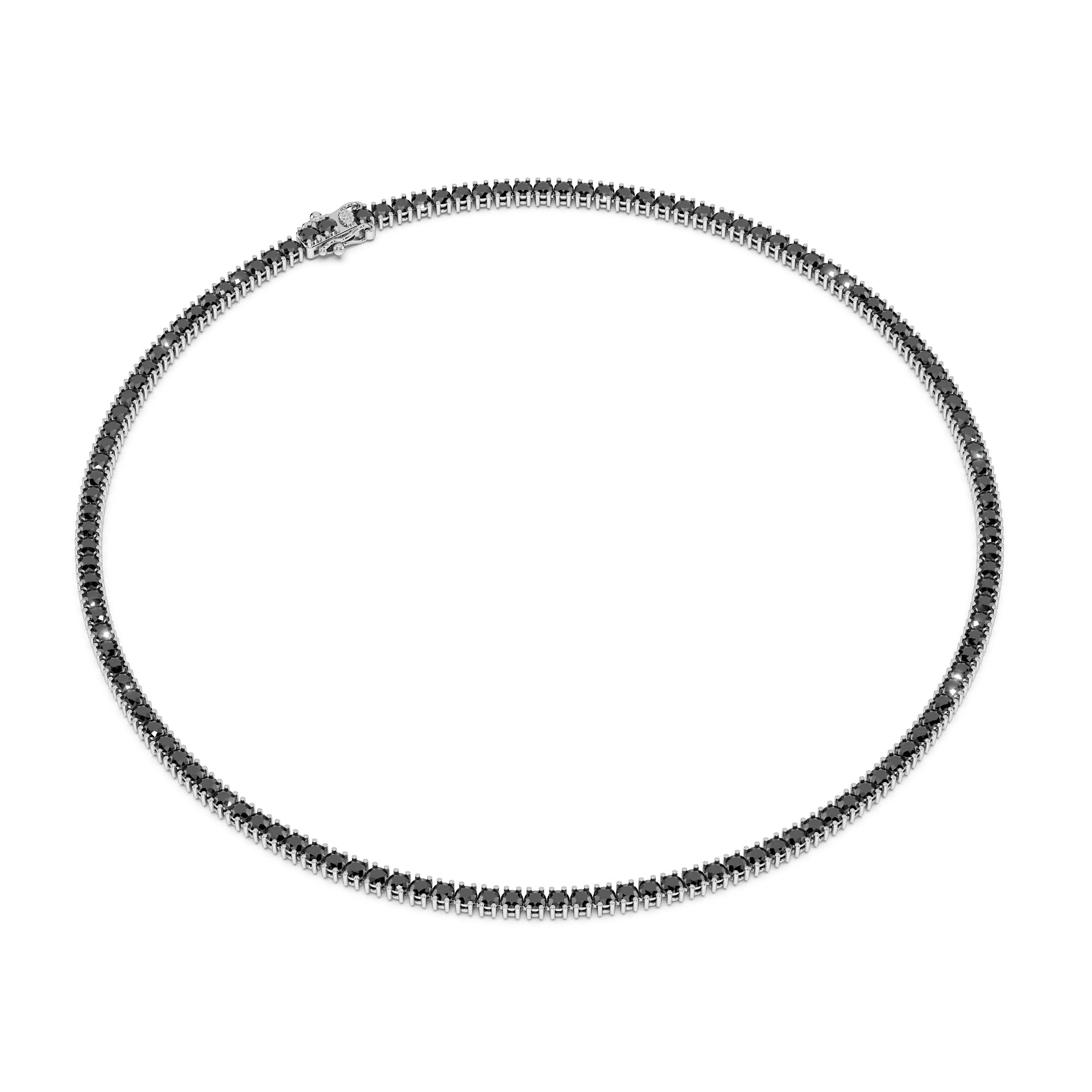 Delicate 11-Color 13ct Diamond Tennis Necklace
