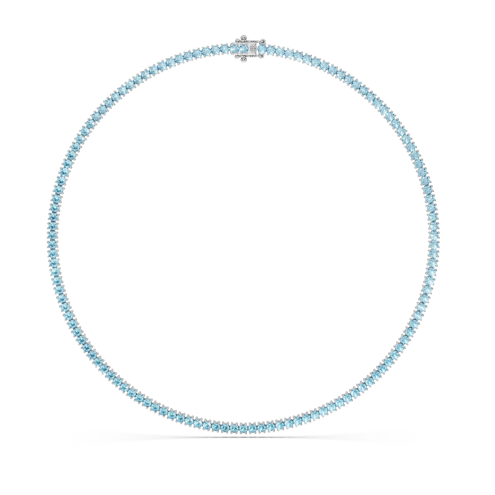 14K White gold_Ice Blue Diamond