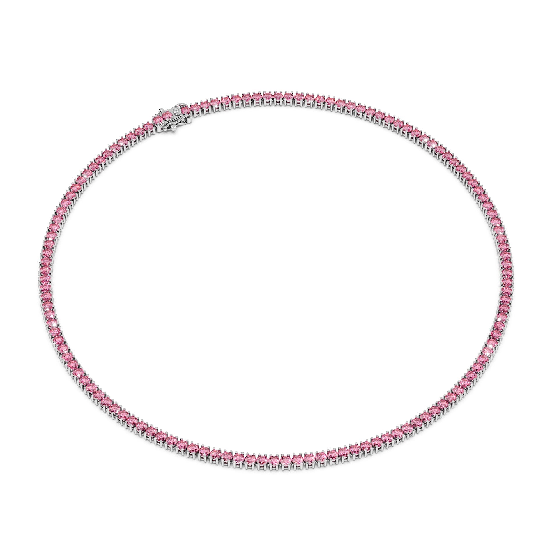Delicate 11-Color 13ct Diamond Tennis Necklace