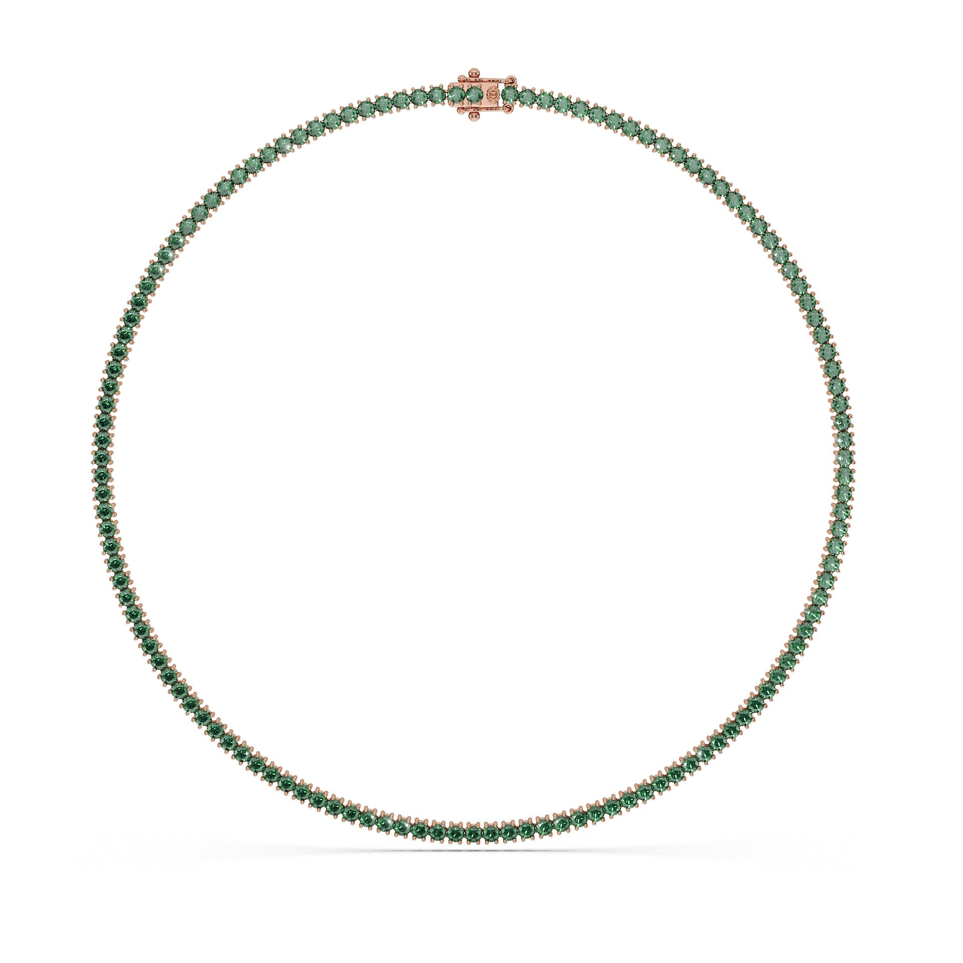14K Rose gold_Royal Green Diamond