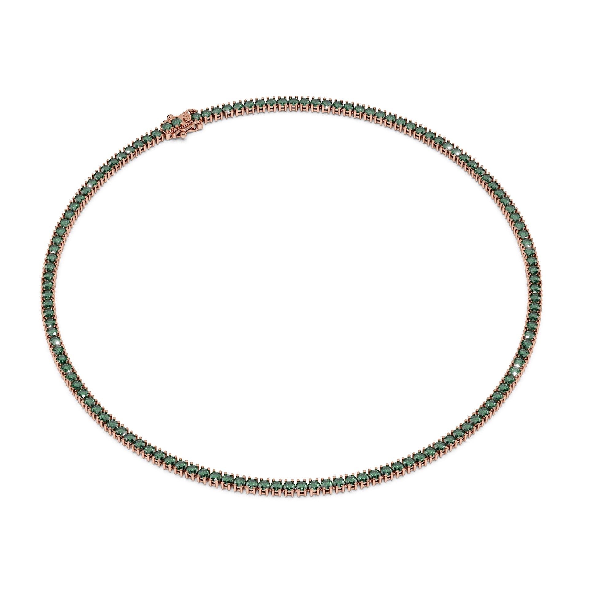 Delicate 11-Color 13ct Diamond Tennis Necklace