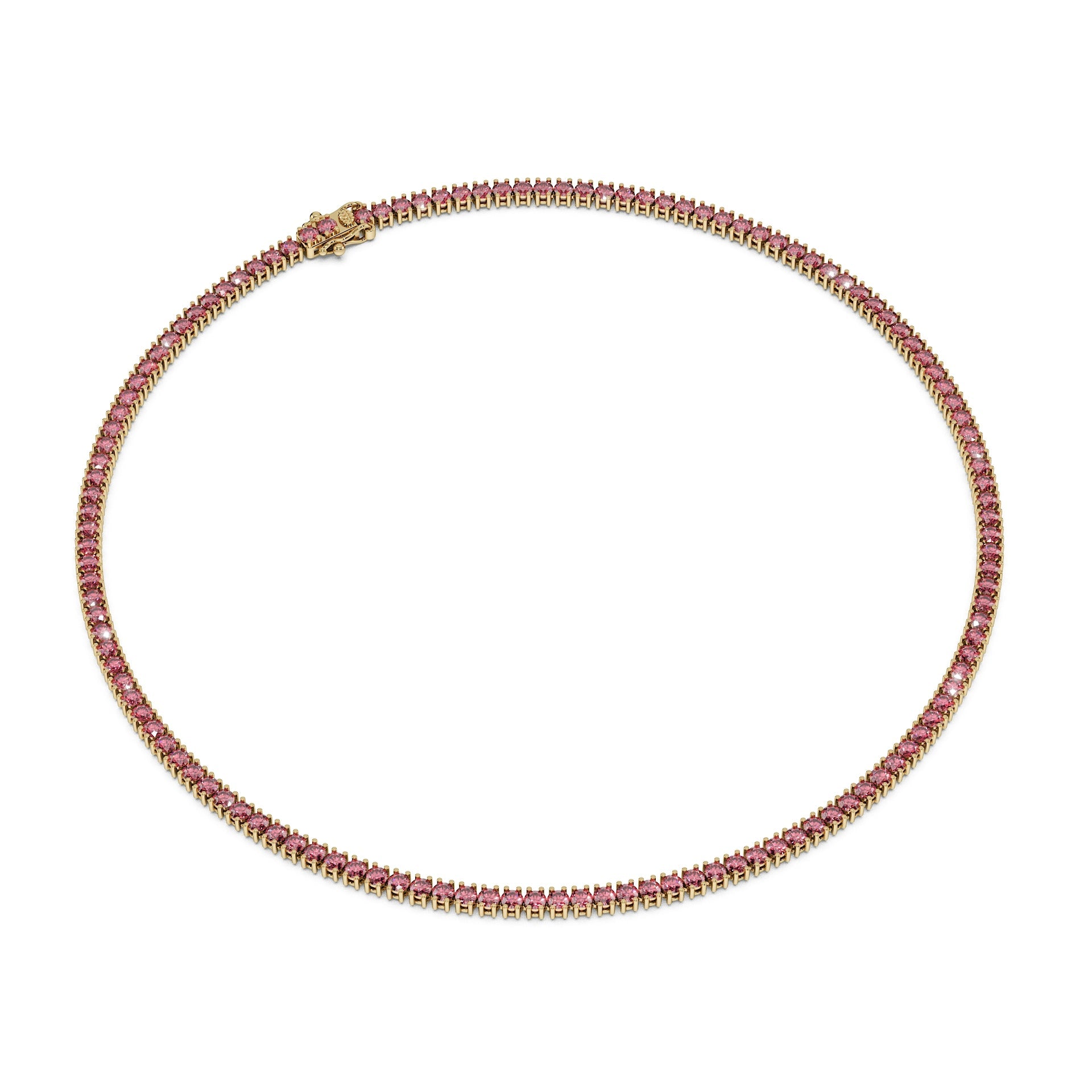Delicate 11-Color 13ct Diamond Tennis Necklace