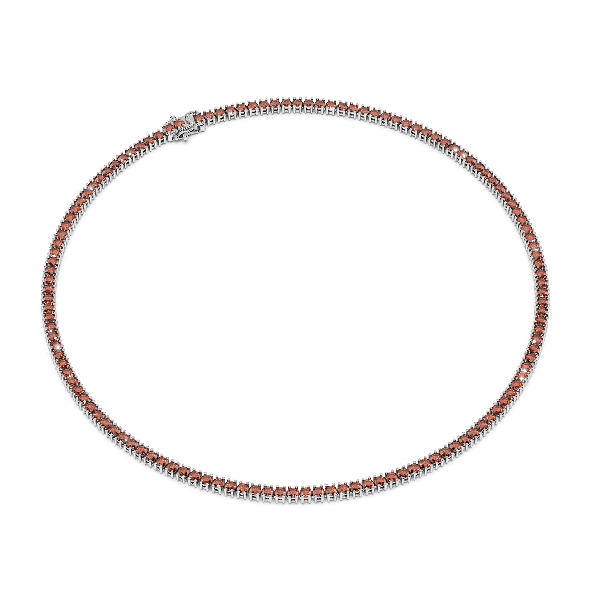 Delicate 11-Color 13ct Diamond Tennis Necklace