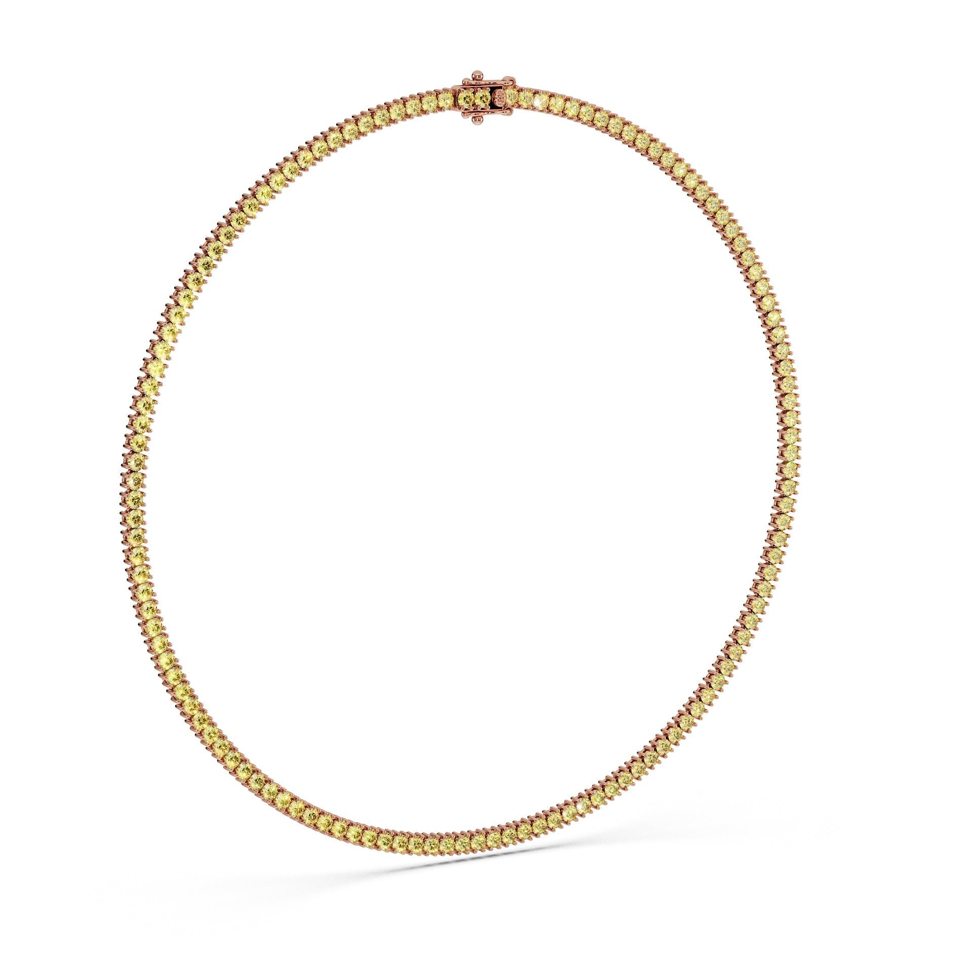 Delicate 11-Color 13ct Diamond Tennis Necklace
