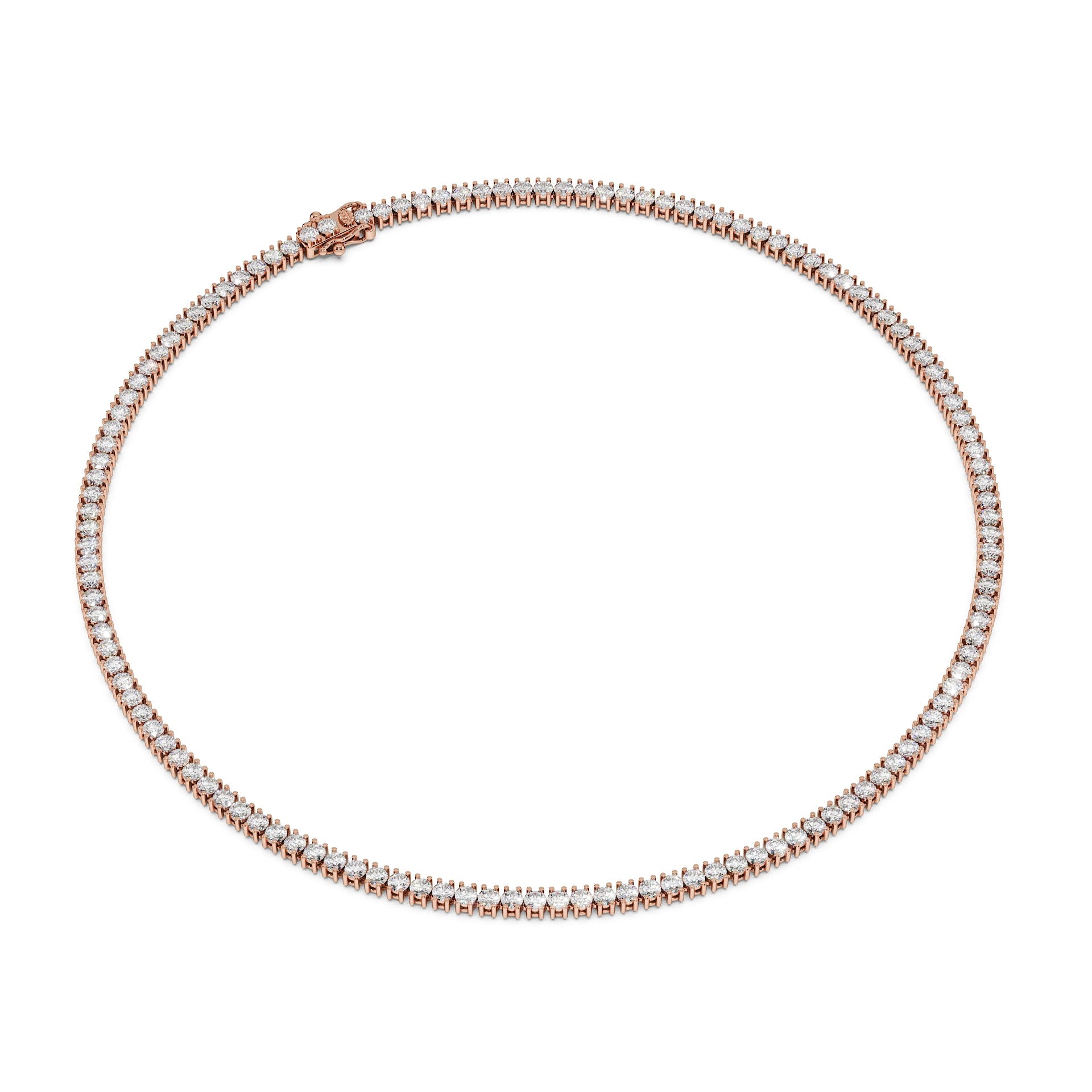 Delicate 11-Color 13ct Diamond Tennis Necklace