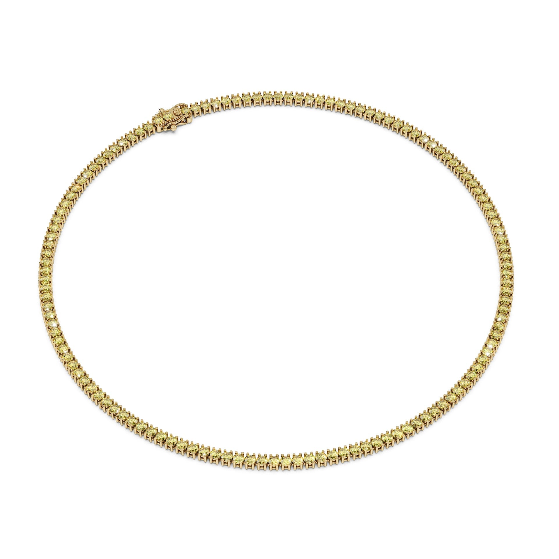 Delicate 11-Color 13ct Diamond Tennis Necklace