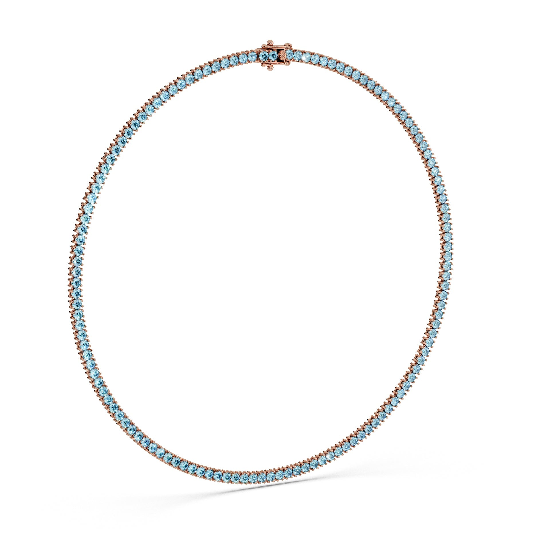 Delicate 11-Color 13ct Diamond Tennis Necklace