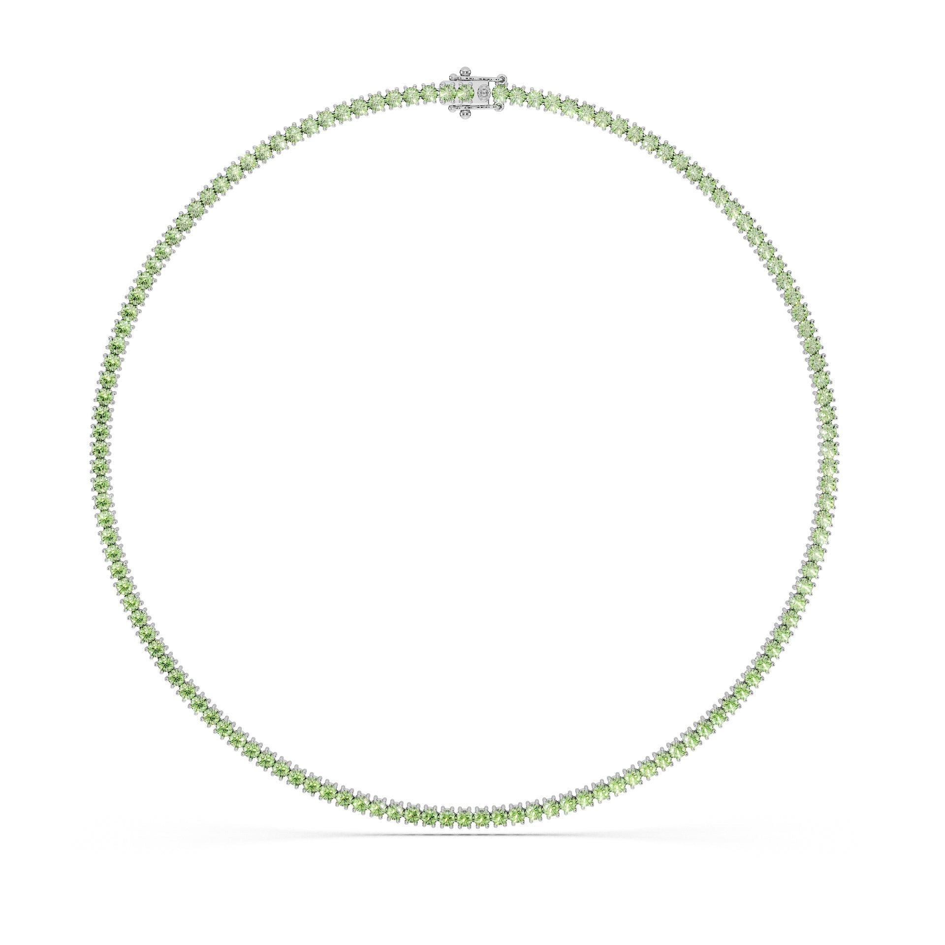 14K White gold_Ocean Green Diamond