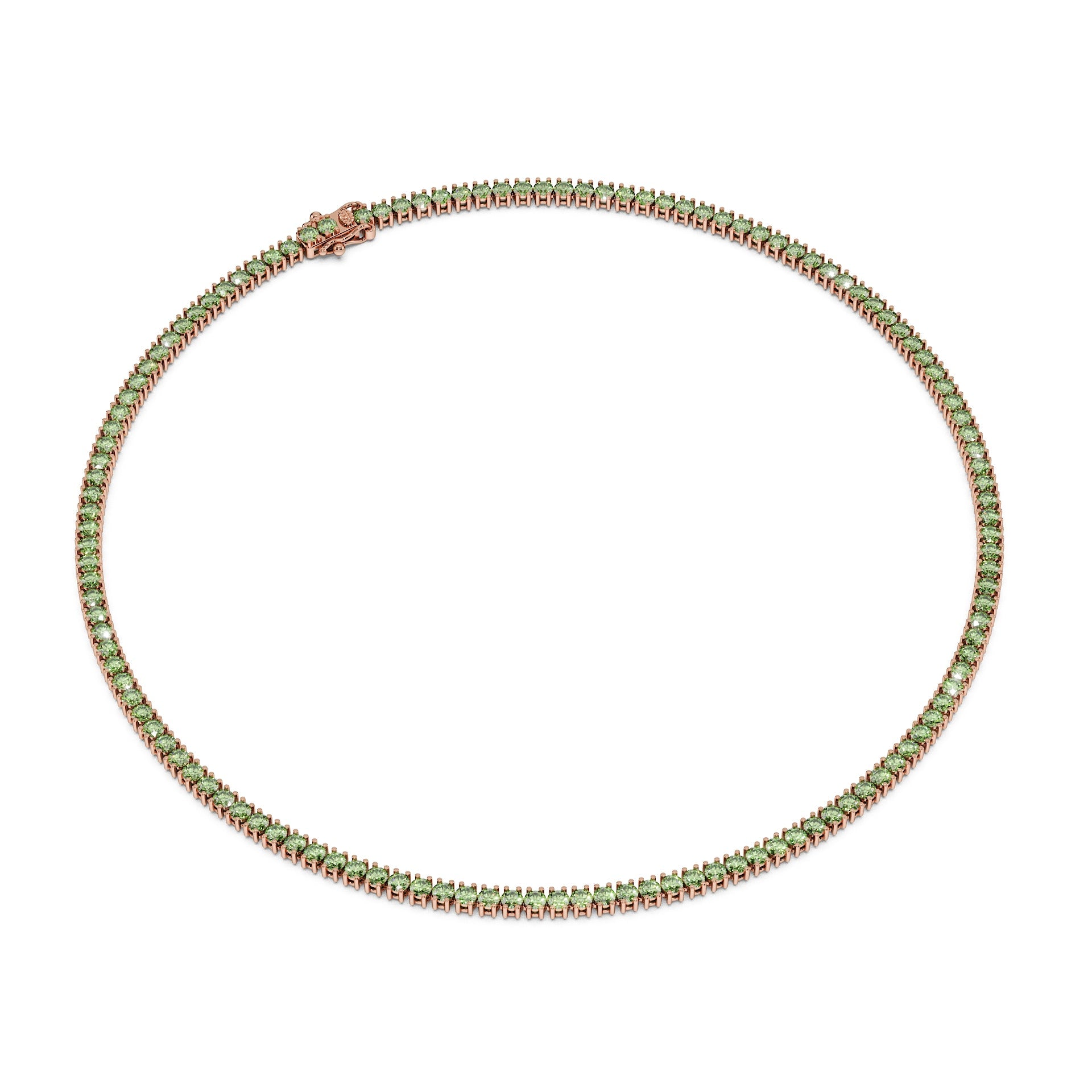 Delicate 11-Color 13ct Diamond Tennis Necklace