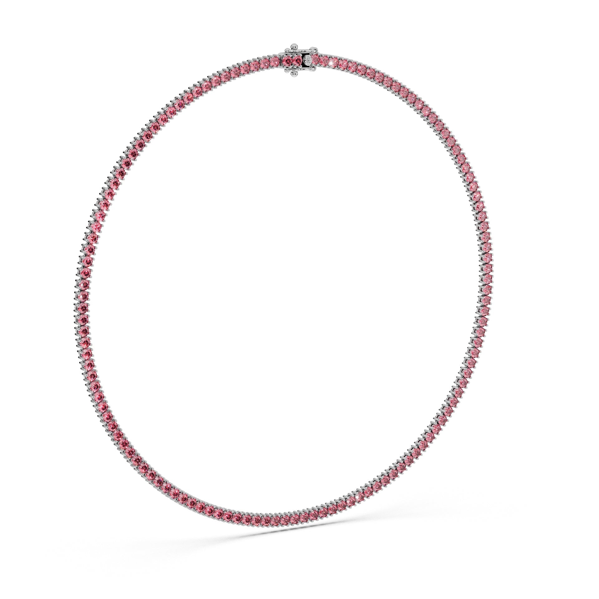 Delicate 11-Color 13ct Diamond Tennis Necklace