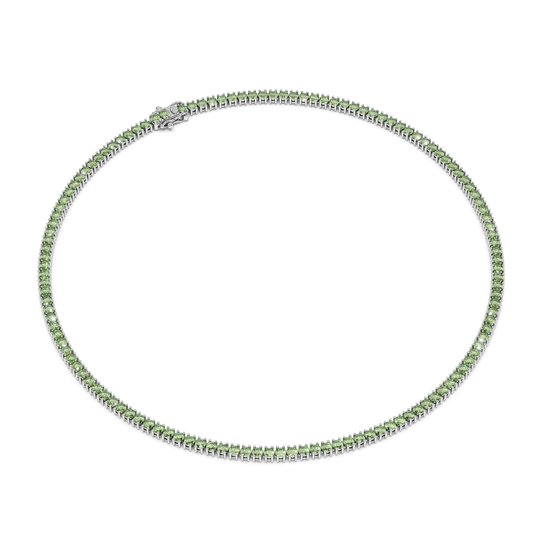 Delicate 11-Color 13ct Diamond Tennis Necklace