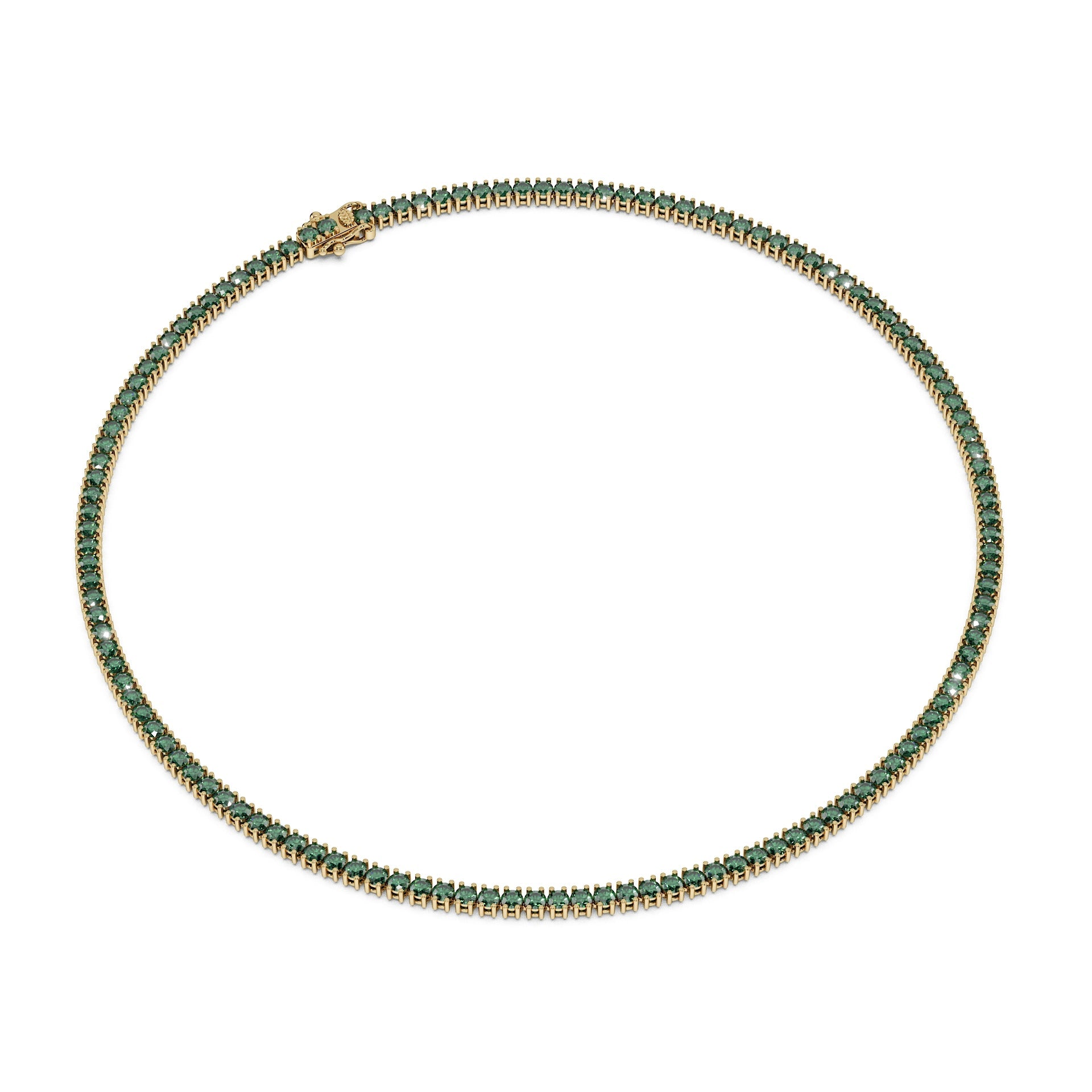 Delicate 11-Color 13ct Diamond Tennis Necklace