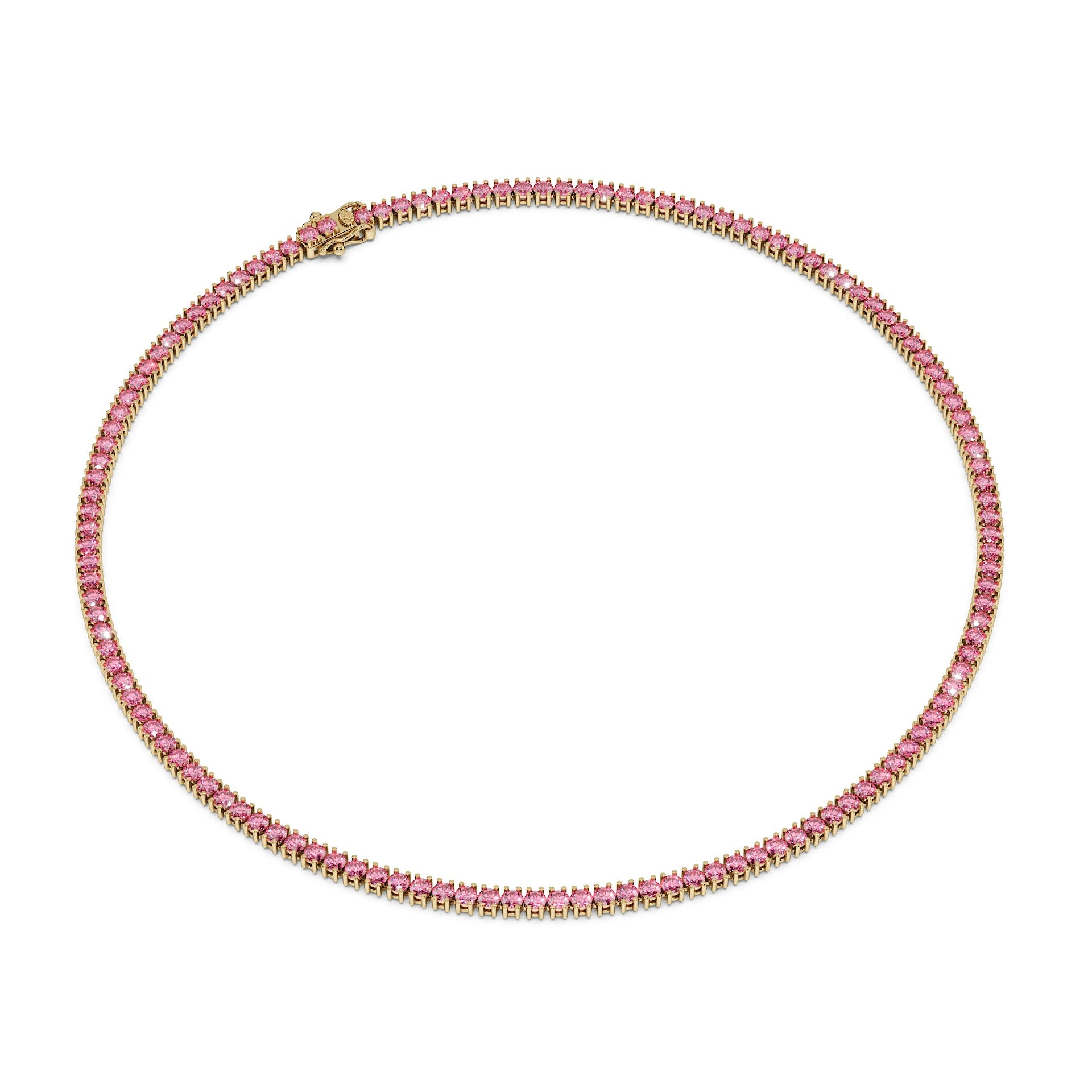 Delicate 11-Color 13ct Diamond Tennis Necklace