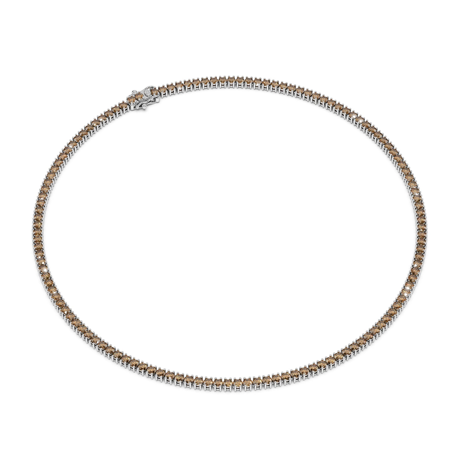Delicate 11-Color 13ct Diamond Tennis Necklace