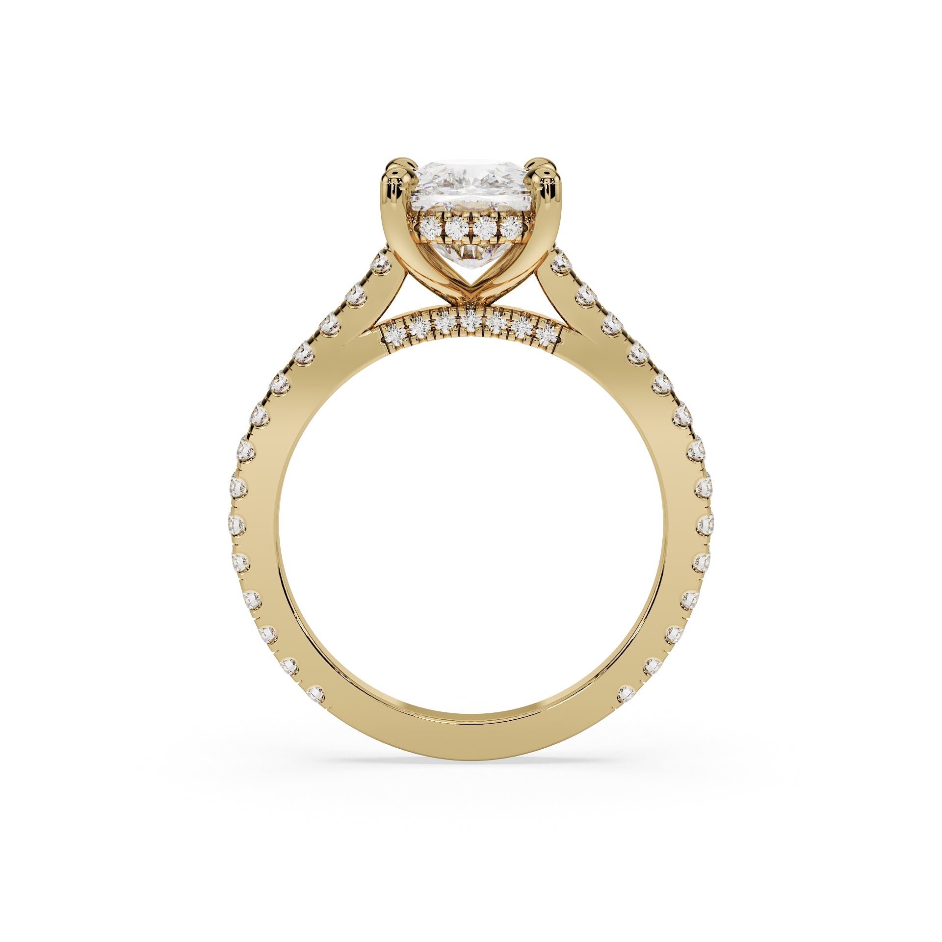 Elongated Cushion Cut Ring - Timeless Elegance Collection