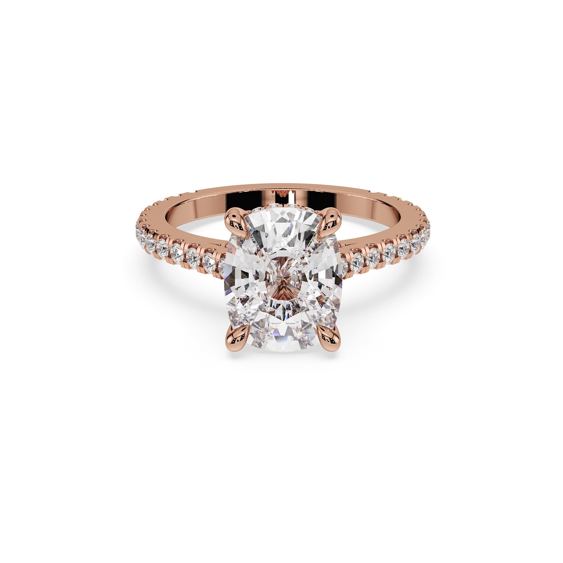 Elongated Cushion Cut Ring - Timeless Elegance Collection
