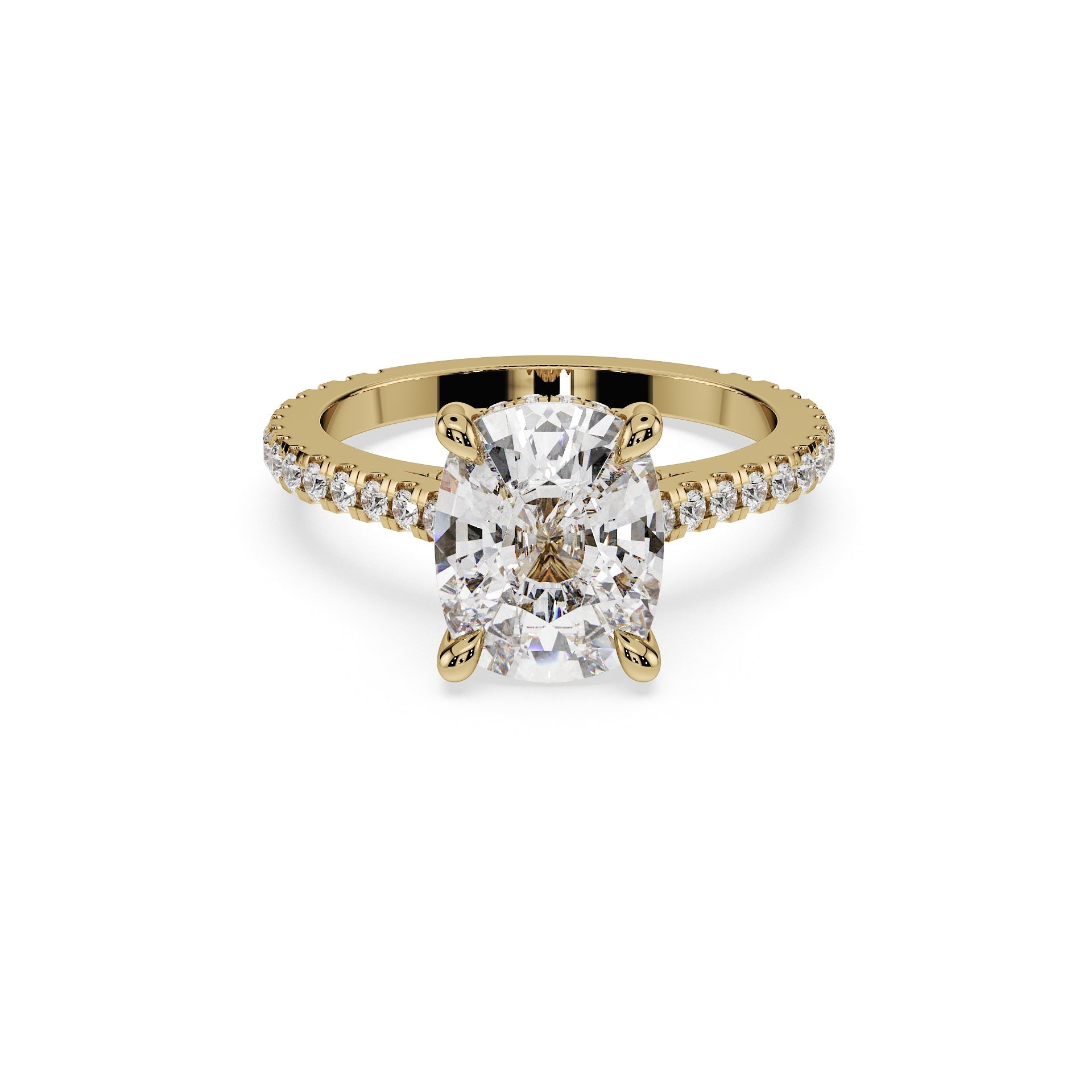 Elongated Cushion Cut Ring - Timeless Elegance Collection