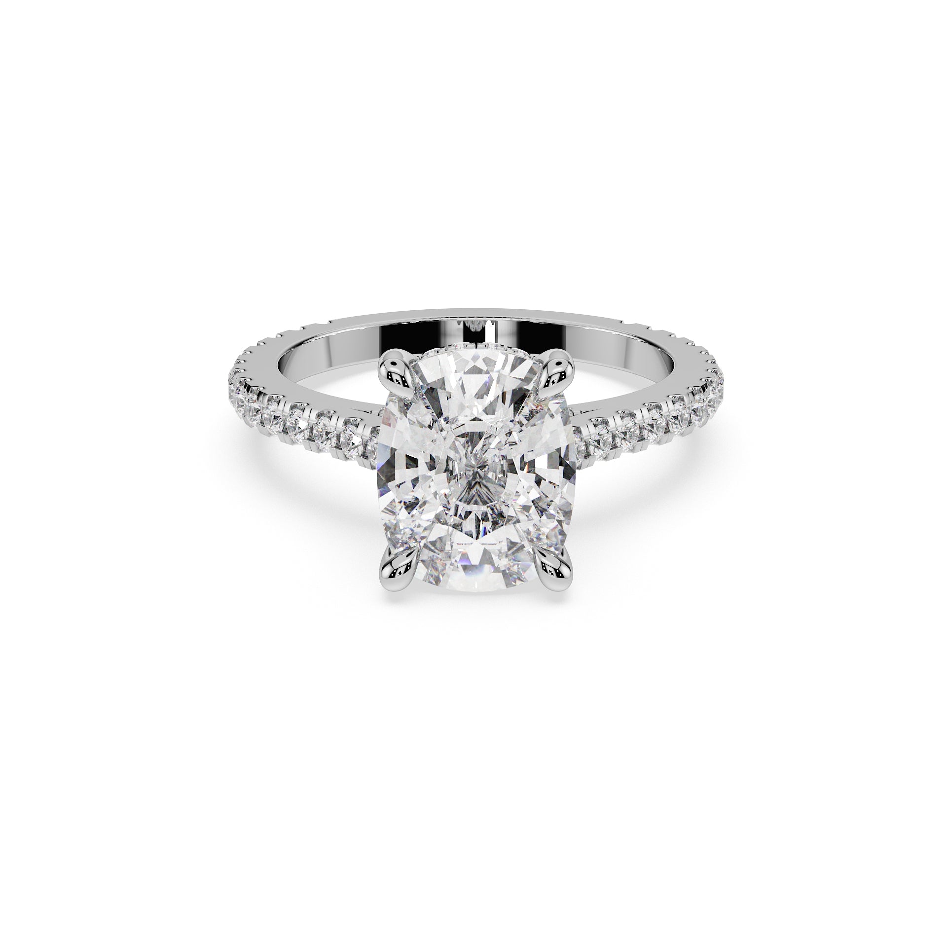 Elongated Cushion Cut Ring - Timeless Elegance Collection