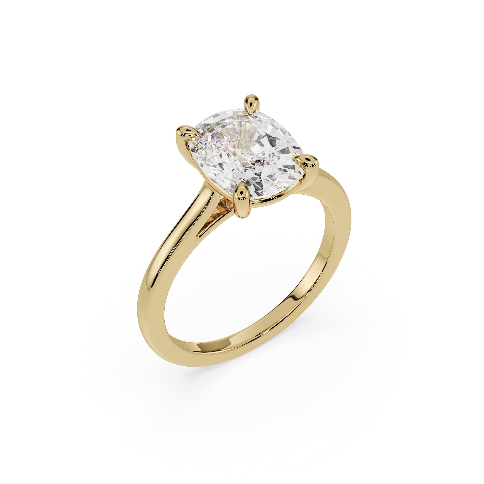 Elongated Cushion Cut Ring - Timeless Elegance Collection