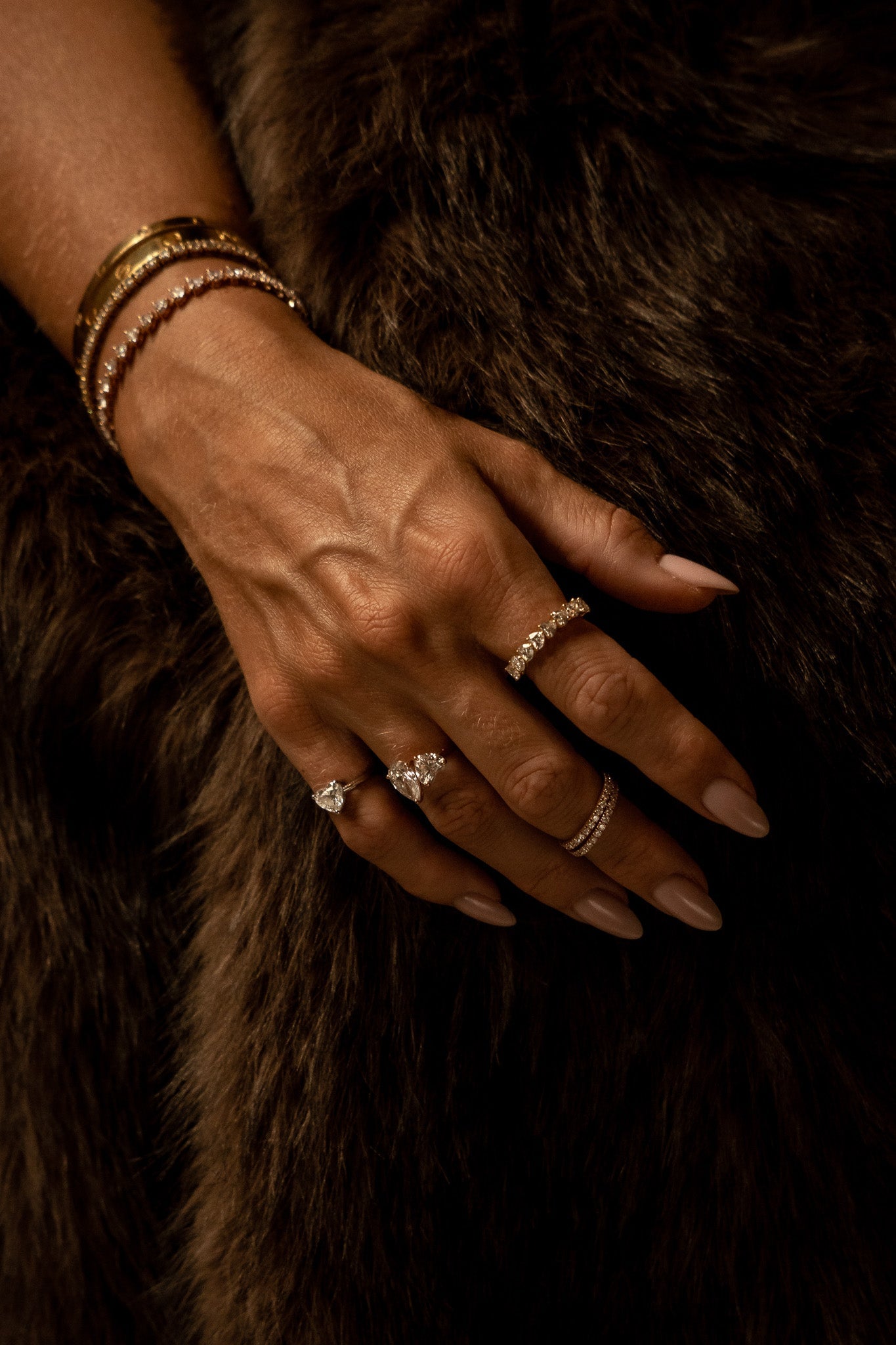 Heart Horizon Diamond Ring