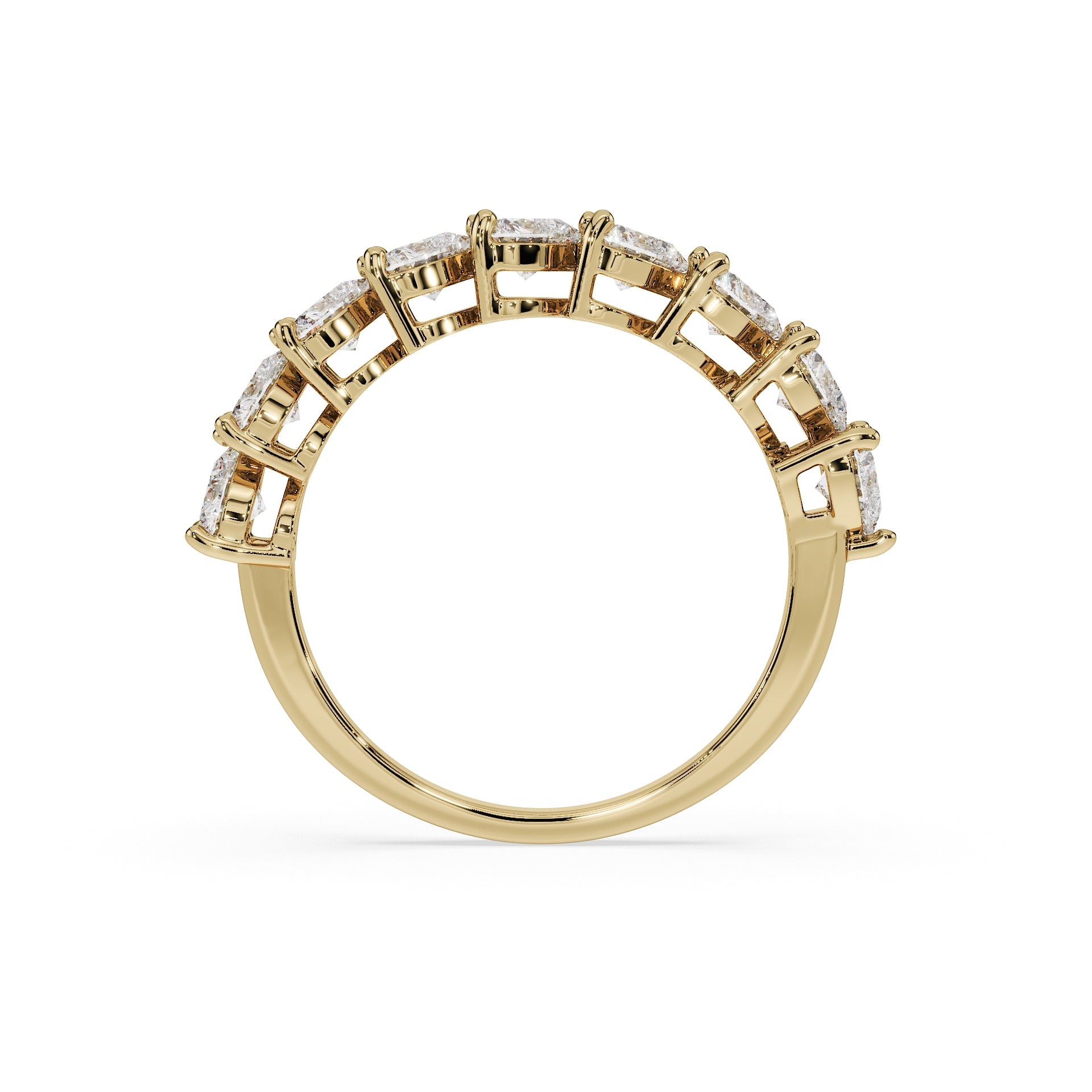 Heart Horizon Diamond Ring
