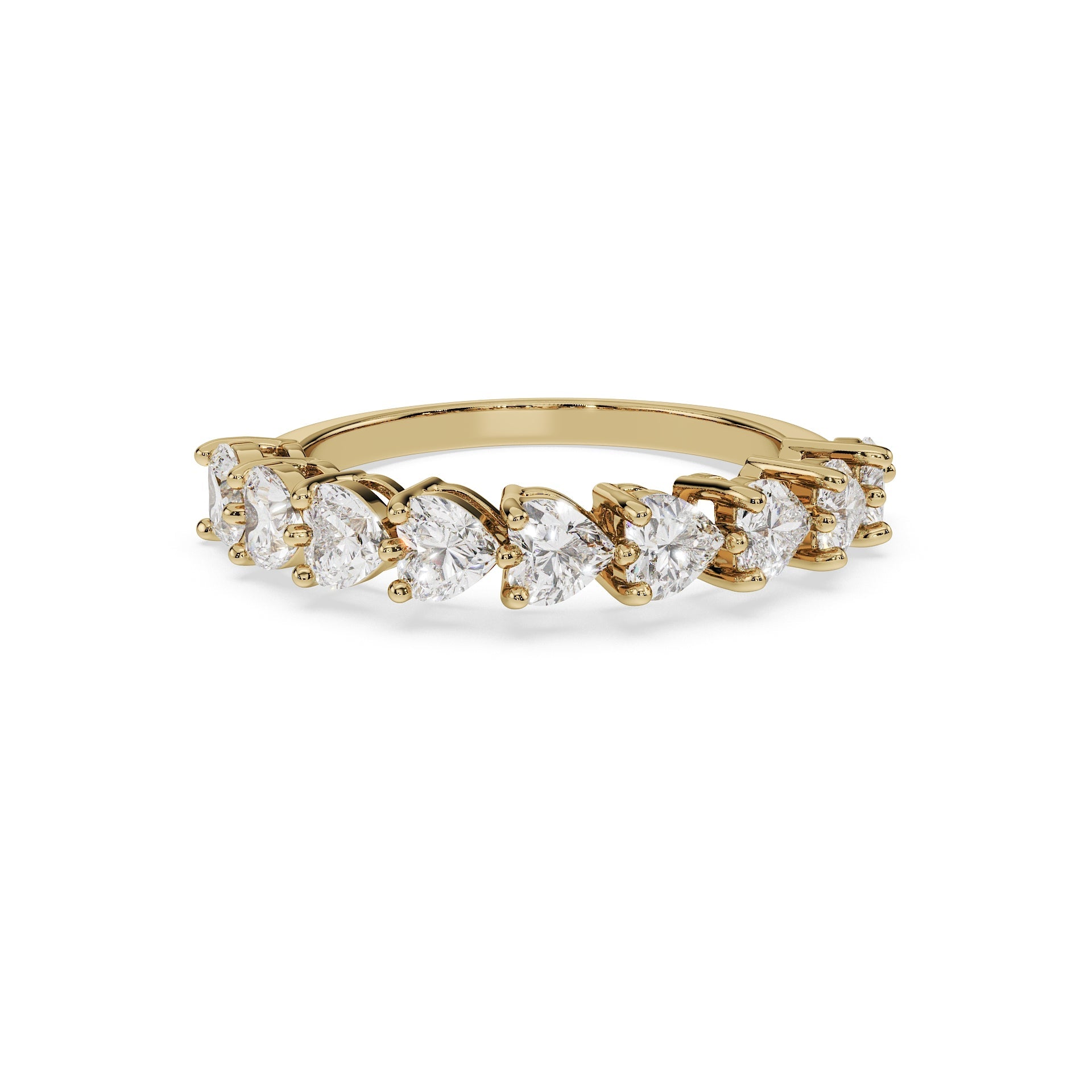 Heart Horizon Diamond Ring