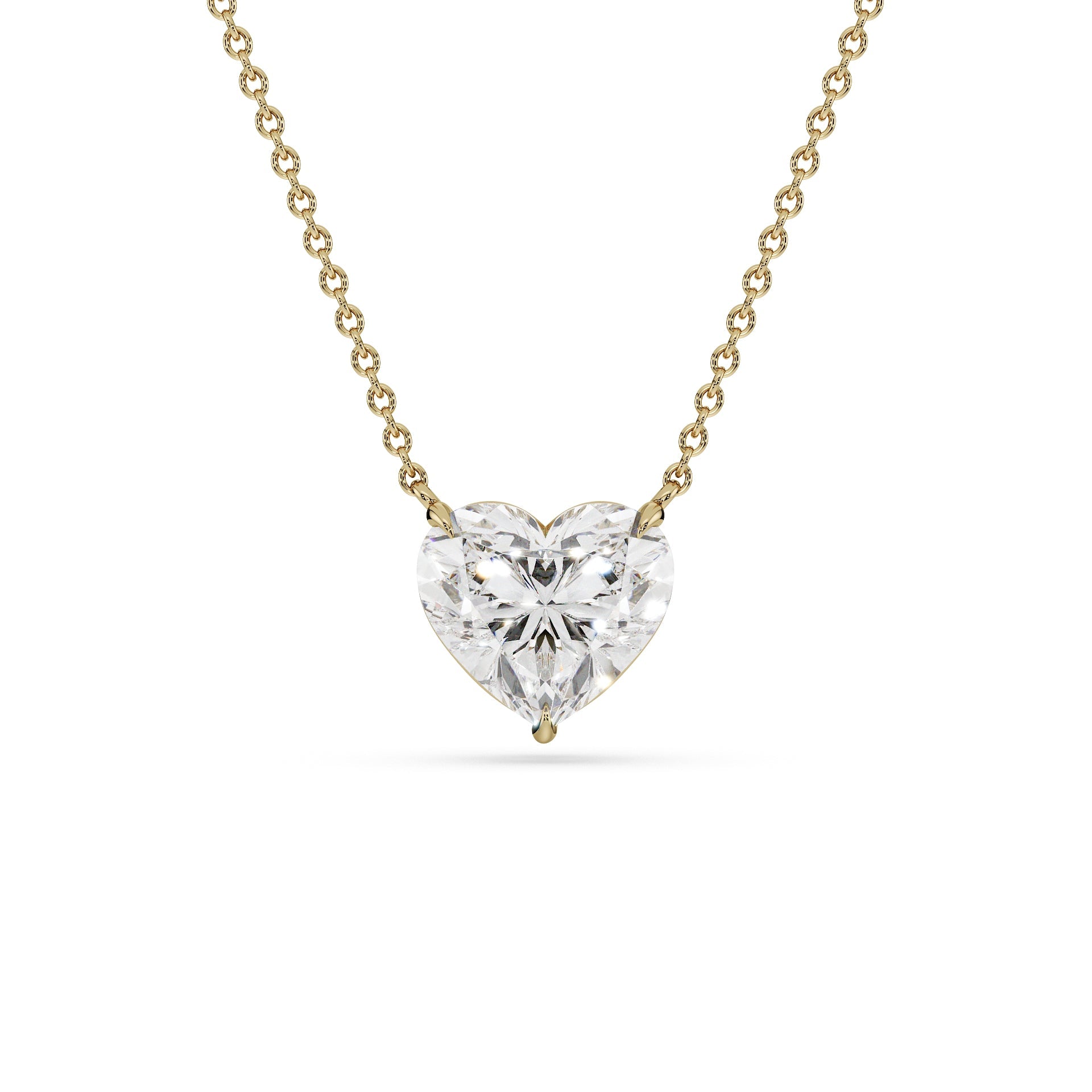 Heart Pendant - heart diamond necklace