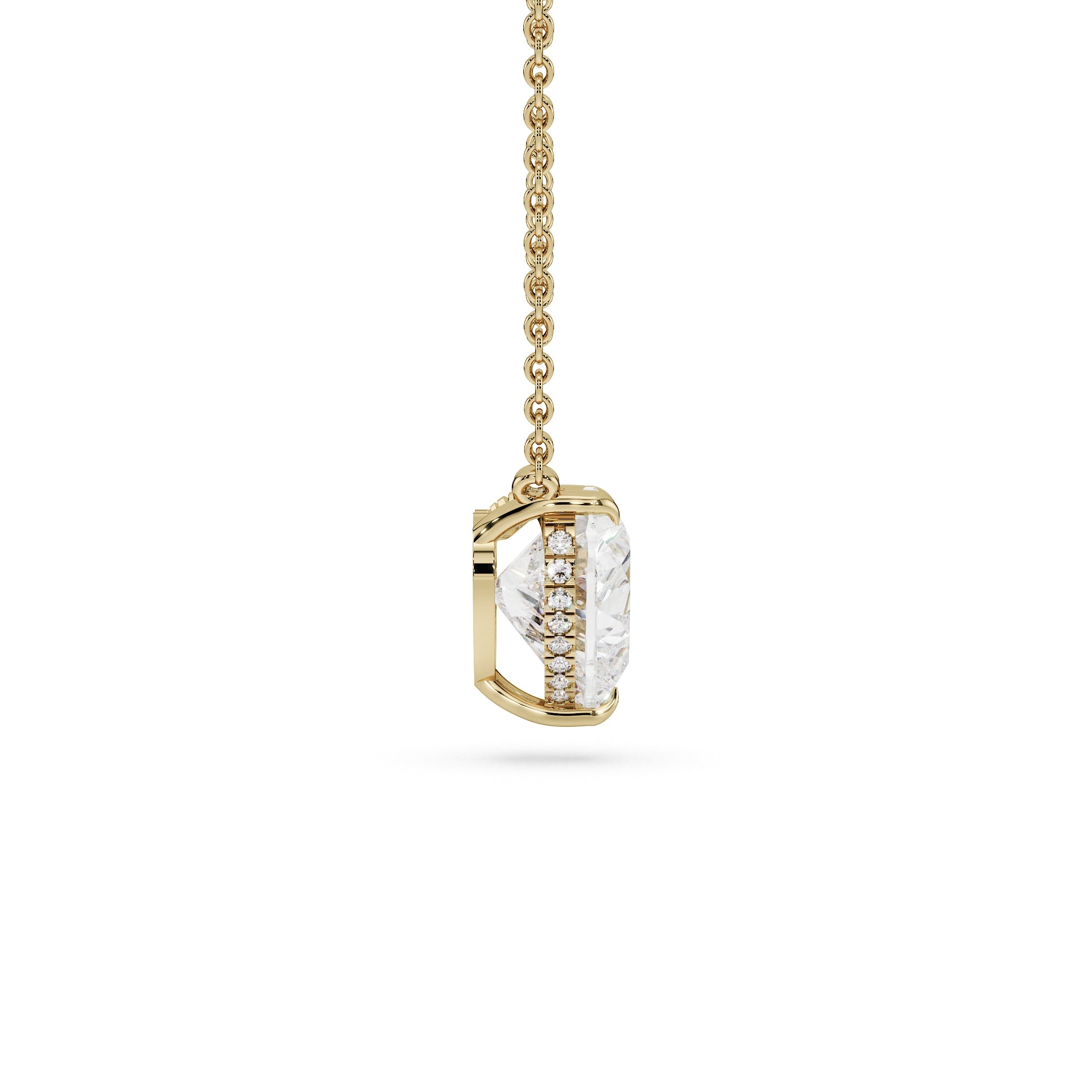 Heart Pendant - heart diamond necklace