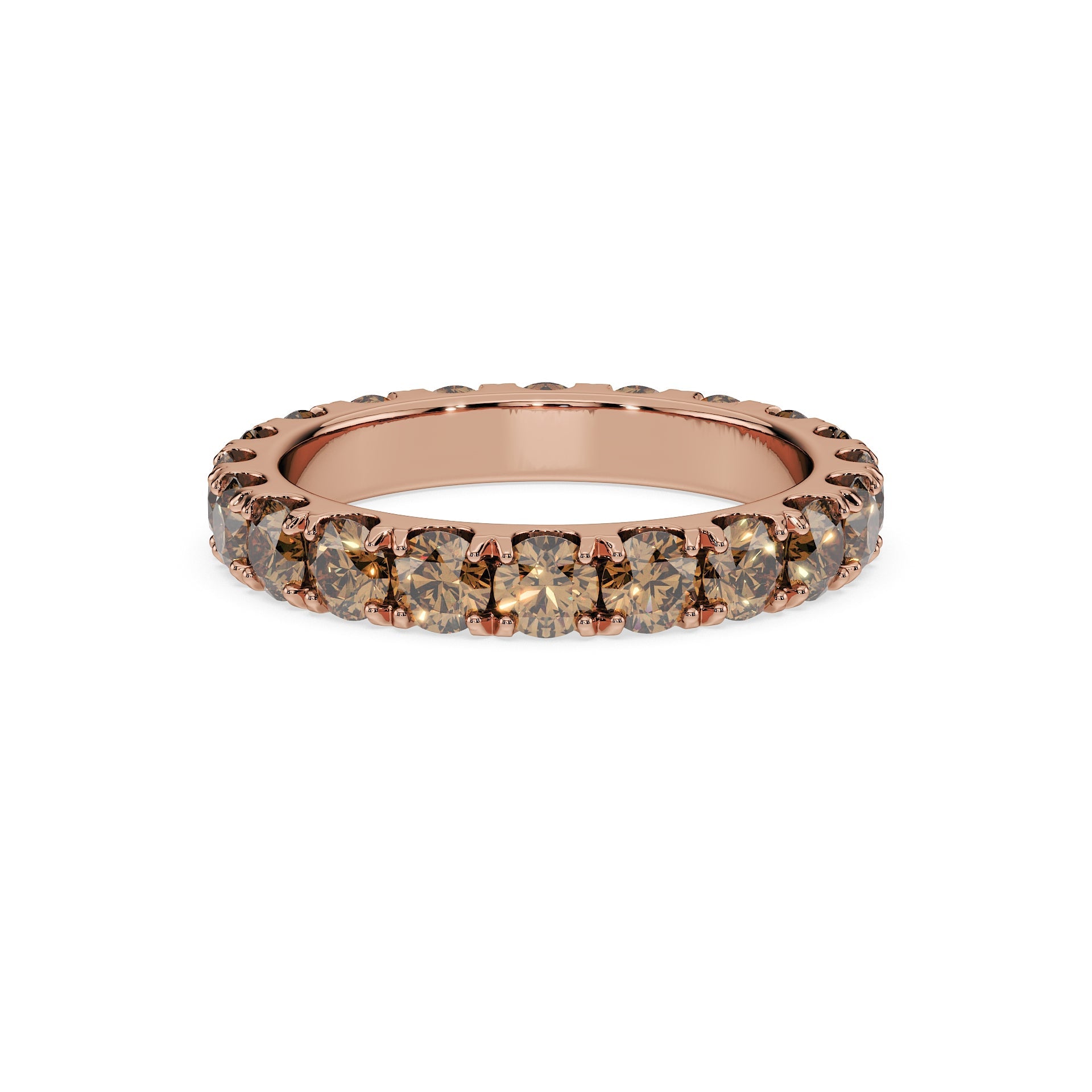 14K Rose gold_Brown Diamond